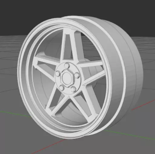 5 Spoke wheel for AMT 2017 Camaro 3D print model