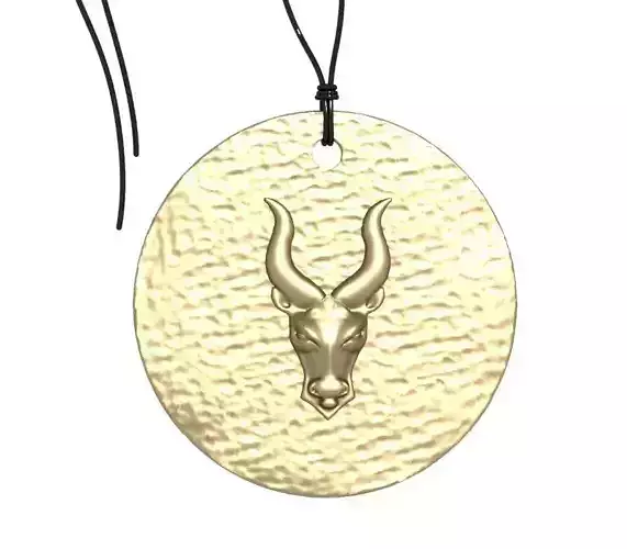 Zodiac Coin Taurus 3D print model
