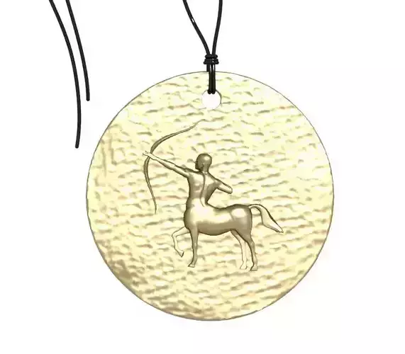 Zodiac Coin Sagittarius 3D print model