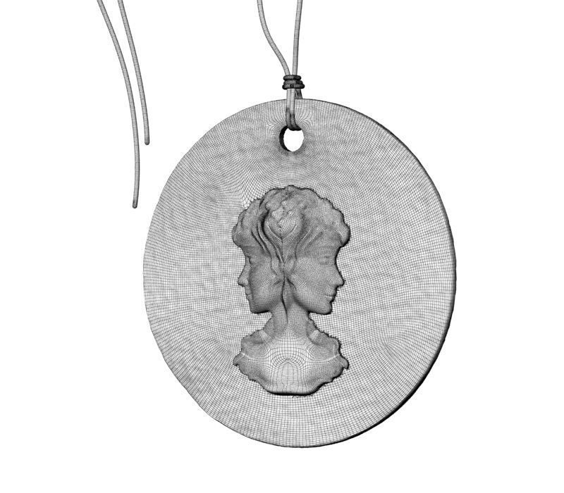 Zodiac Coin Gemini 3D print model_21