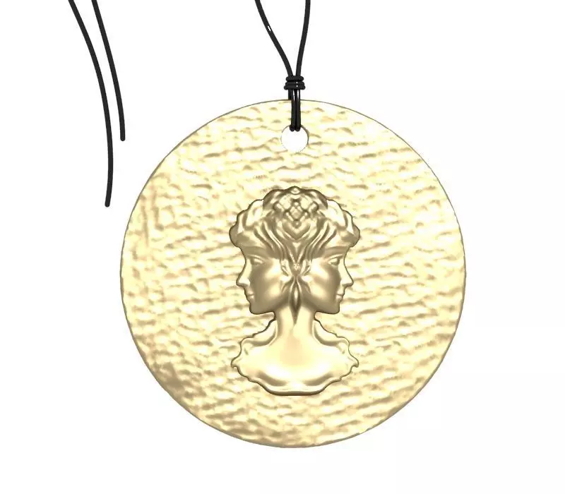 Zodiac Coin Gemini 3D print model_0