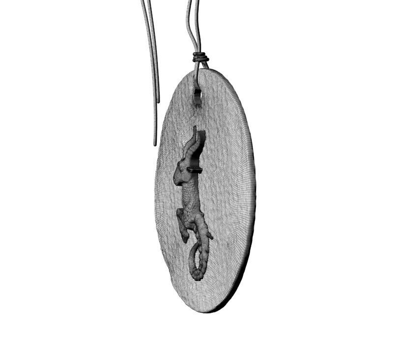 Zodiac Coin Capricorn 3D print model_25