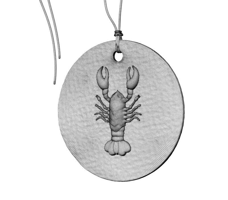 Zodiac Coin Cancer 3D print model_21