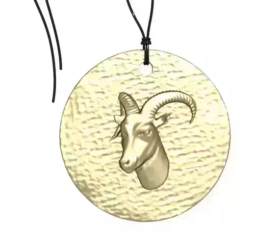 Zodiac Coin Aries 3D print model