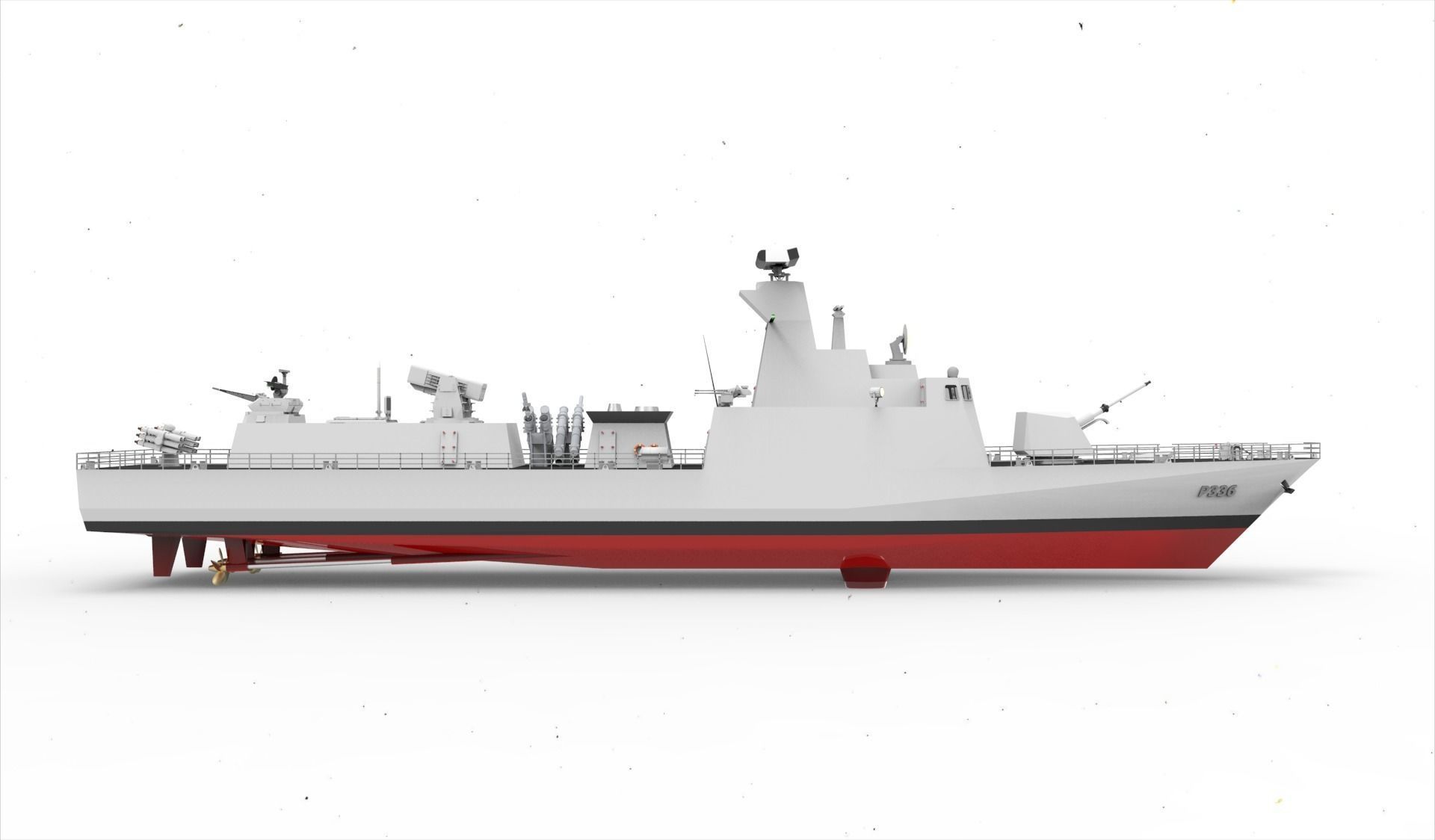 kilic class corvette 3D model_6