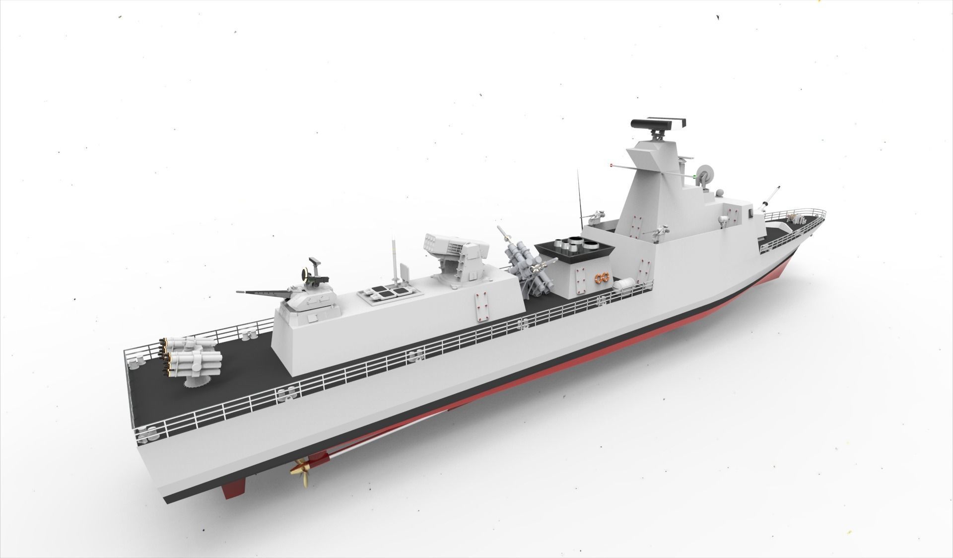 kilic class corvette 3D model_13