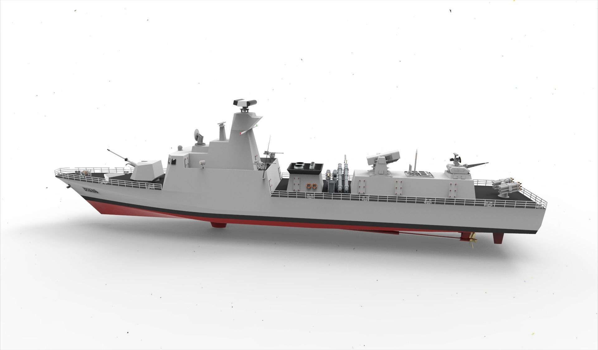 kilic class corvette 3D model_10