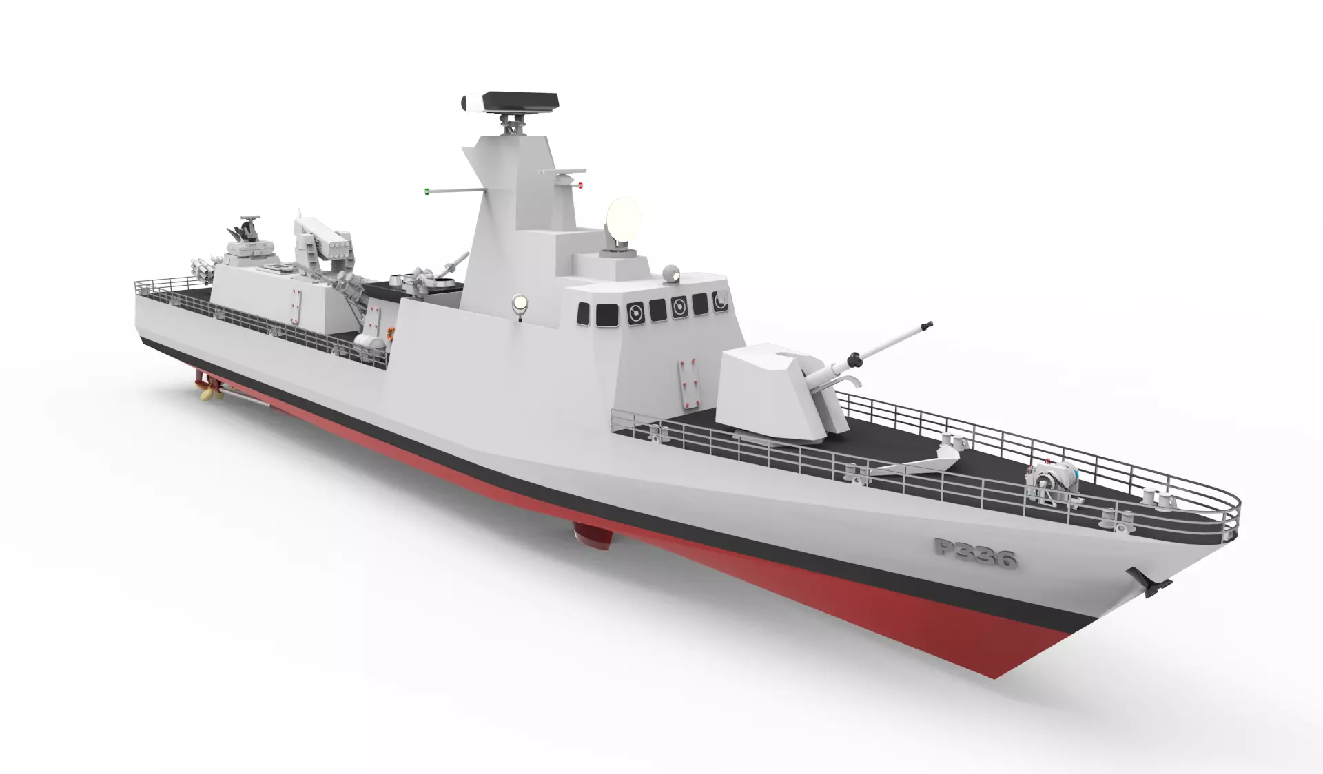 kilic class corvette 3D model_0