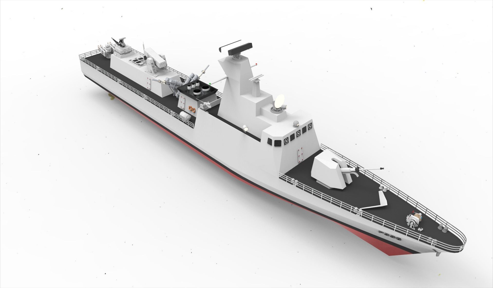 kilic class corvette 3D model_2