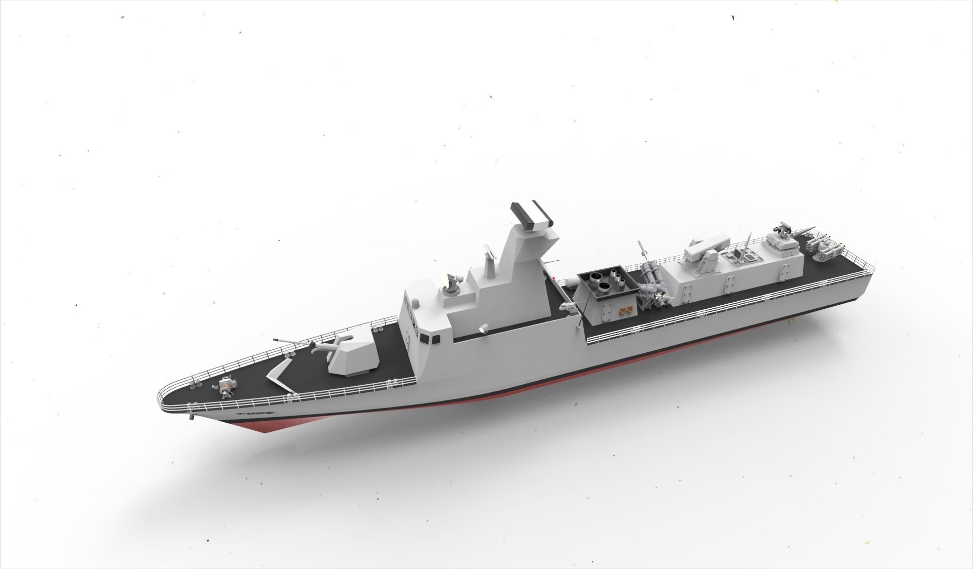 kilic class corvette 3D model_12