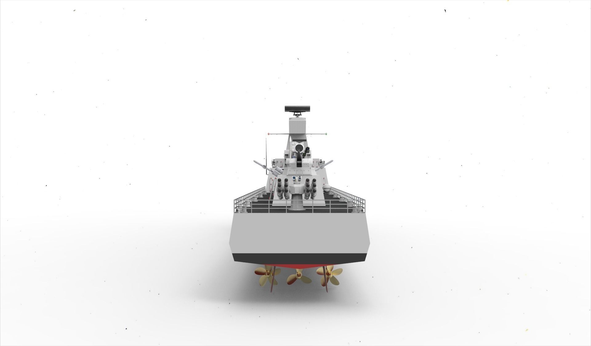 kilic class corvette 3D model_5