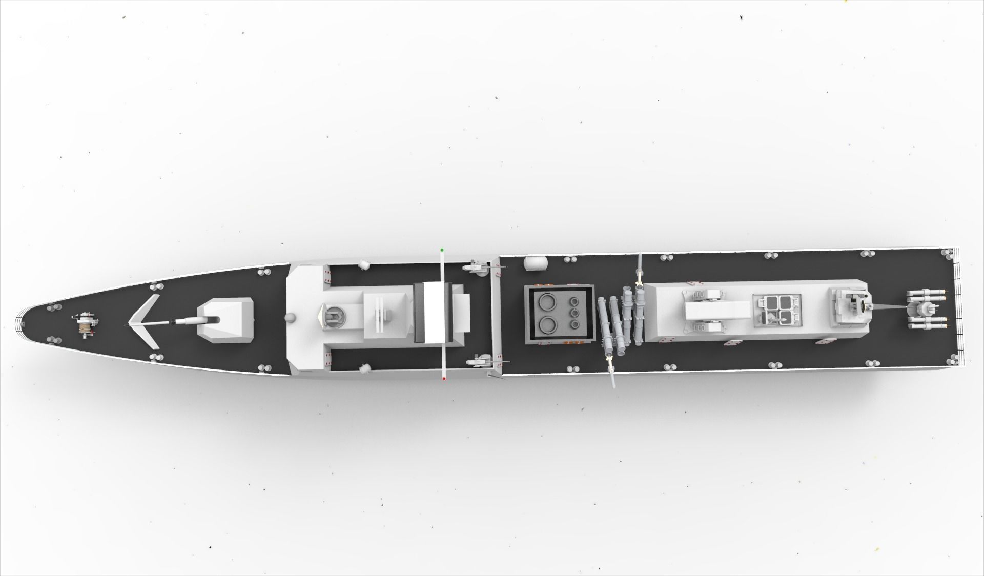 kilic class corvette 3D model_8