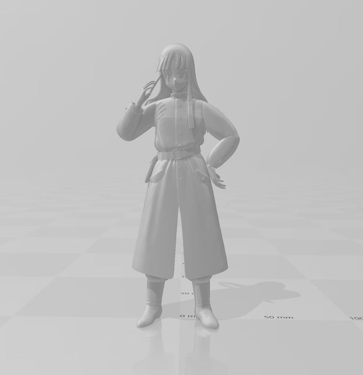 Mai 3D Model girl 3D print model_1