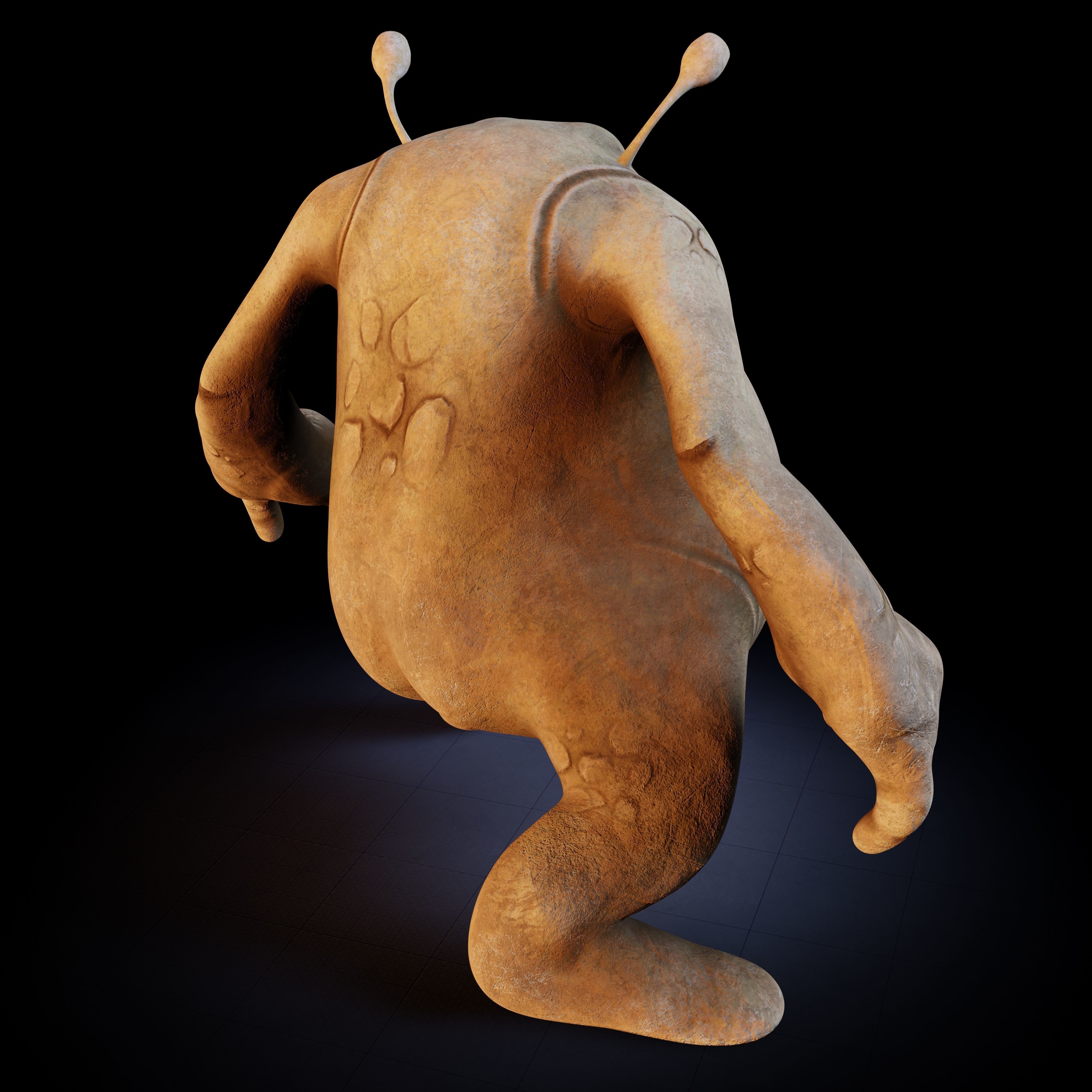 Rodolfo Creature Rigged PBR Low-poly 3D model_28