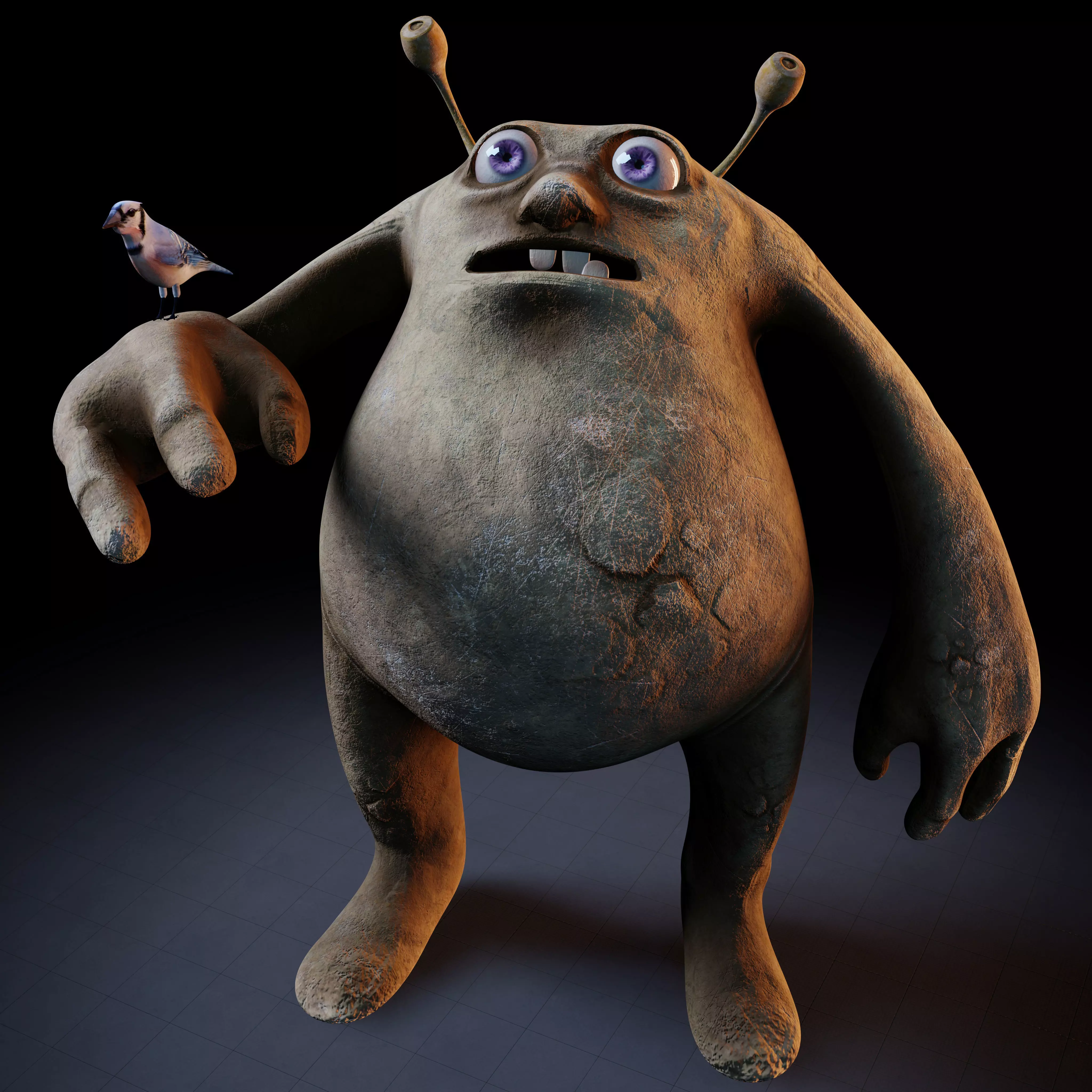 Rodolfo Creature Rigged PBR Low-poly 3D model_0