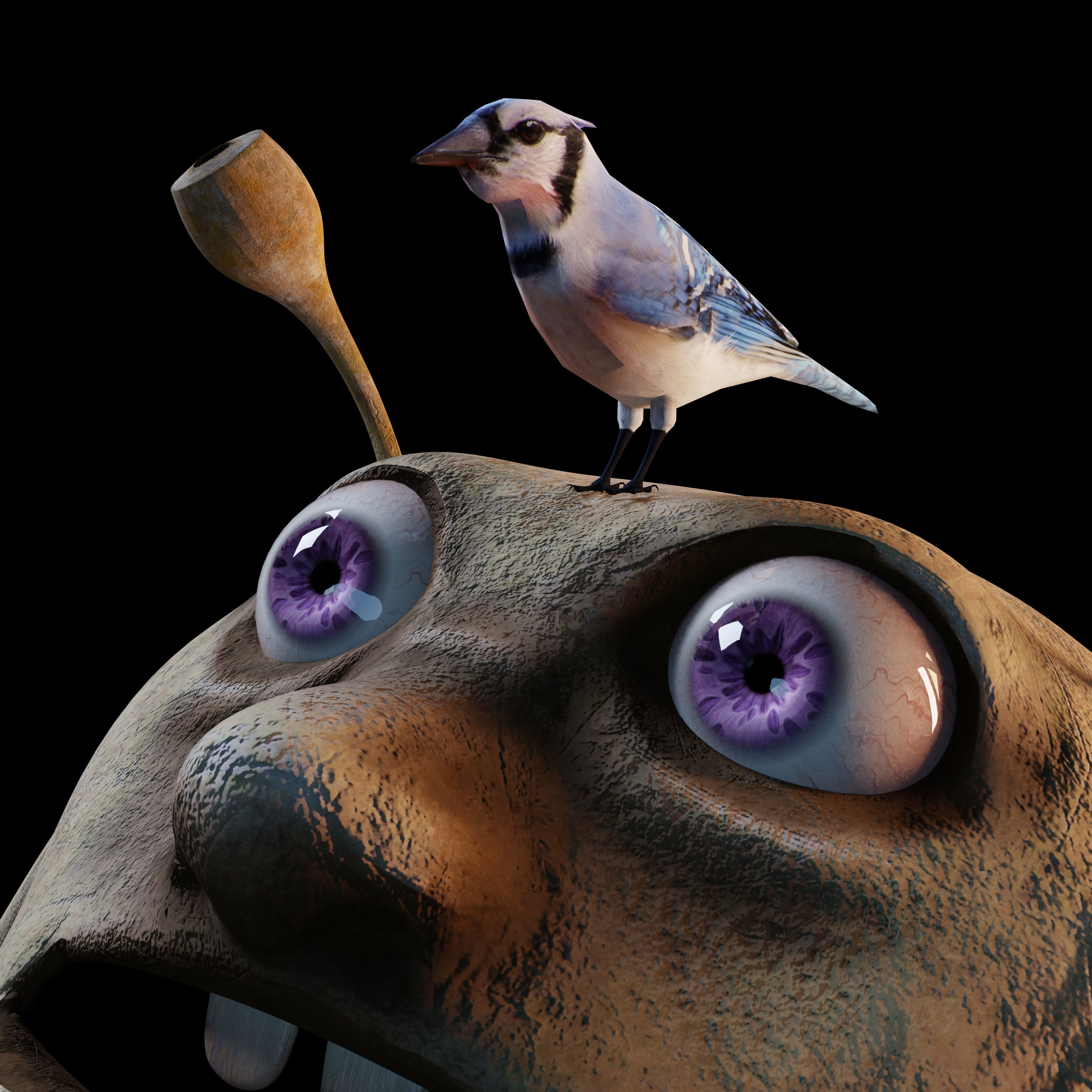 Rodolfo Creature Rigged PBR Low-poly 3D model_3