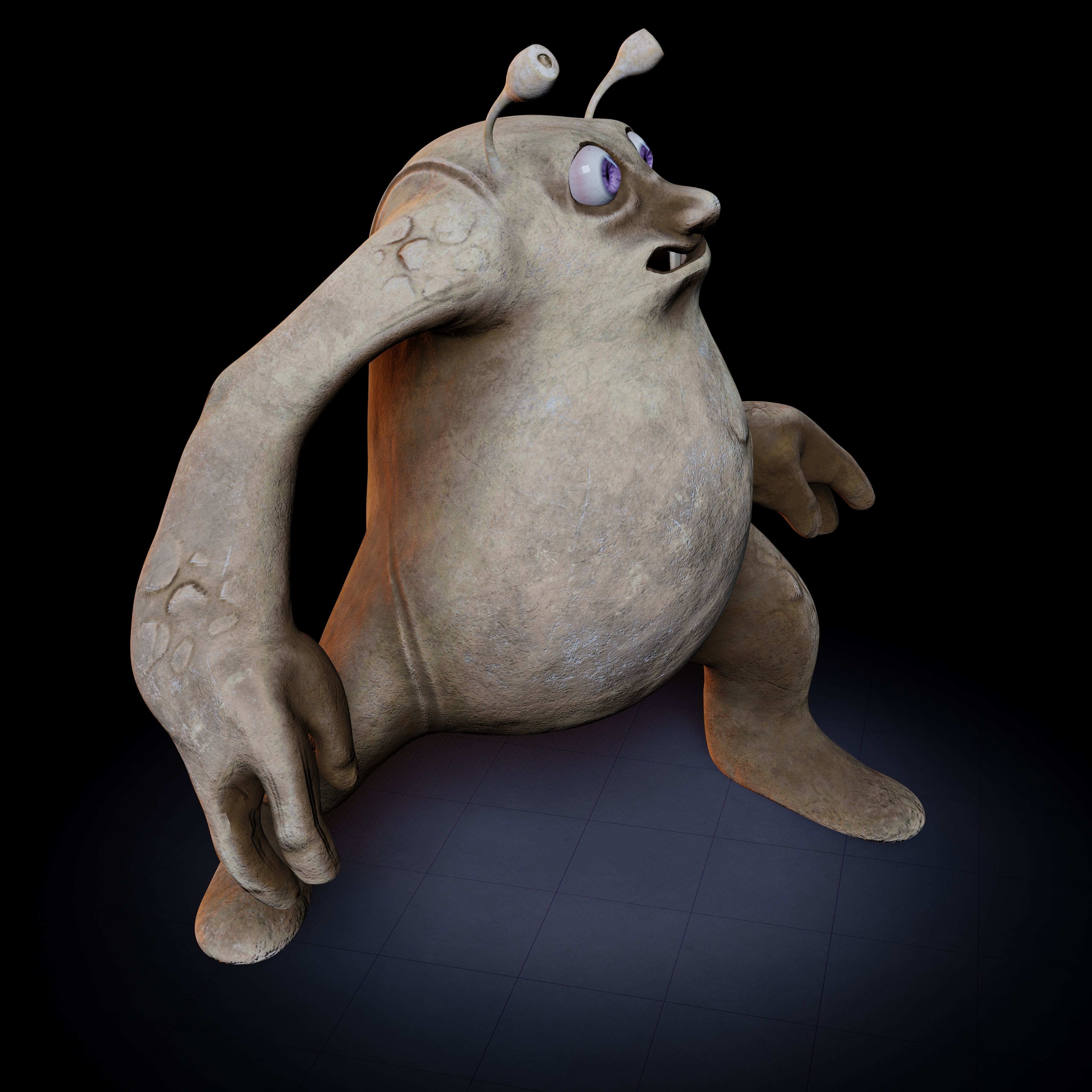Rodolfo Creature Rigged PBR Low-poly 3D model_34