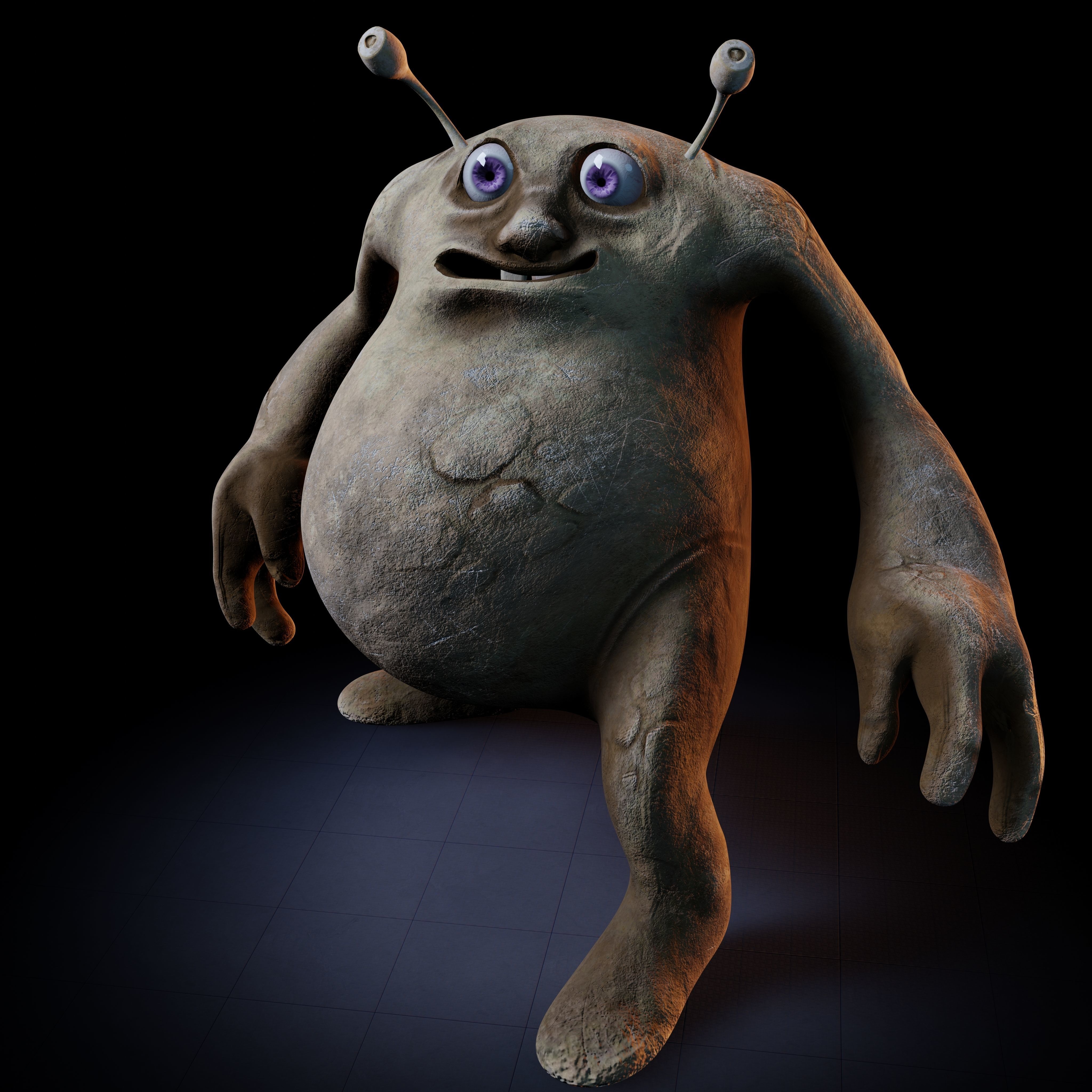 Rodolfo Creature Rigged PBR Low-poly 3D model_13