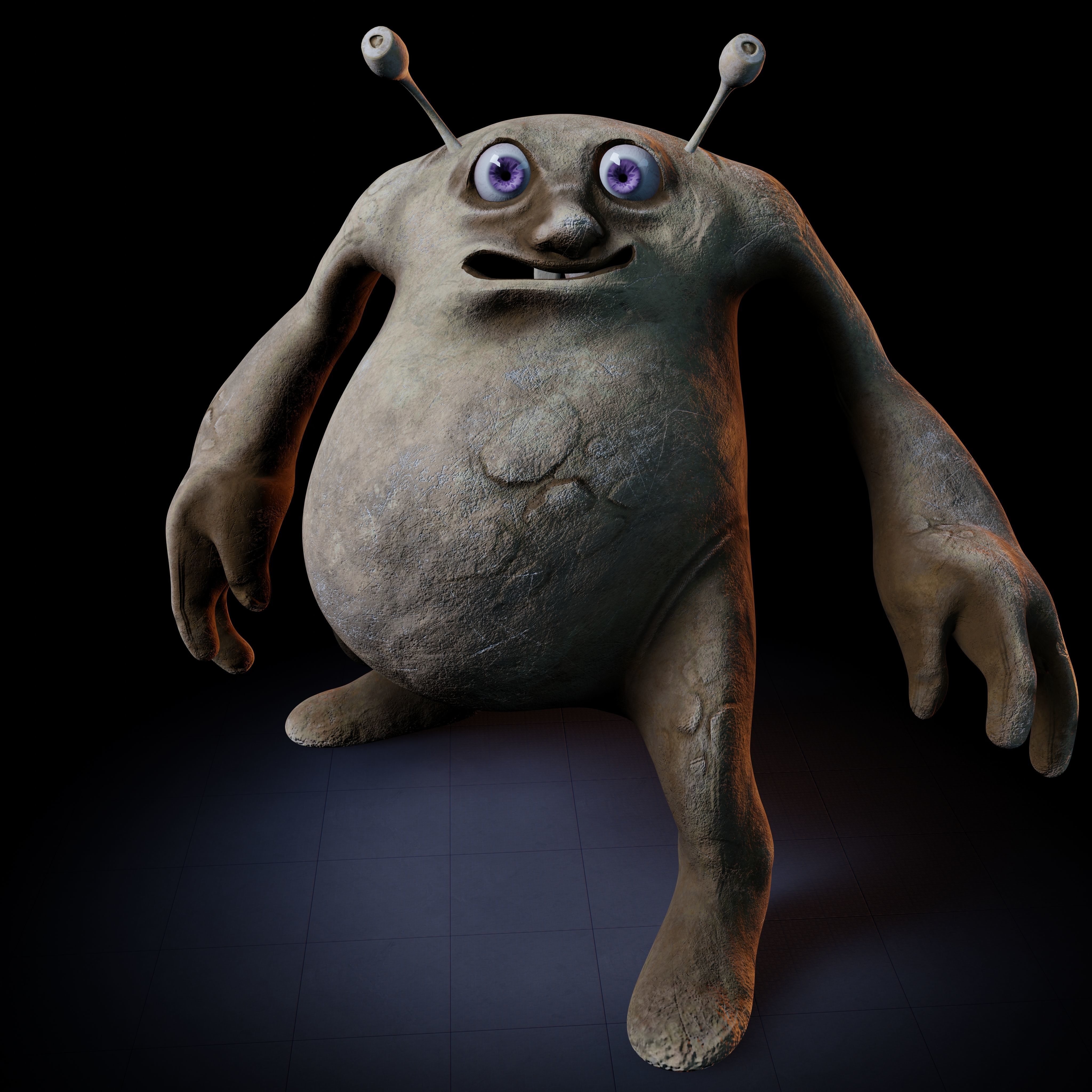 Rodolfo Creature Rigged PBR Low-poly 3D model_9
