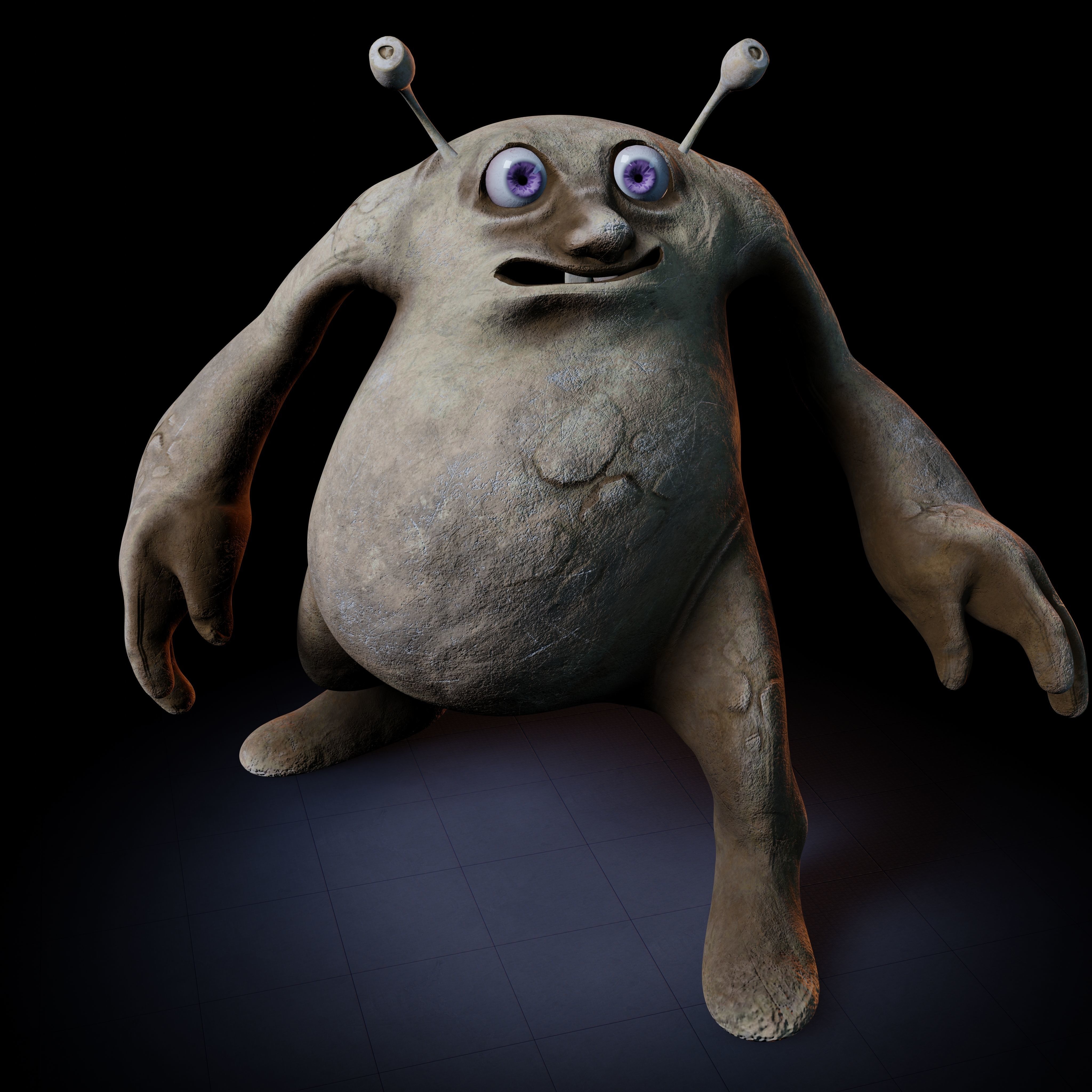 Rodolfo Creature Rigged PBR Low-poly 3D model_40