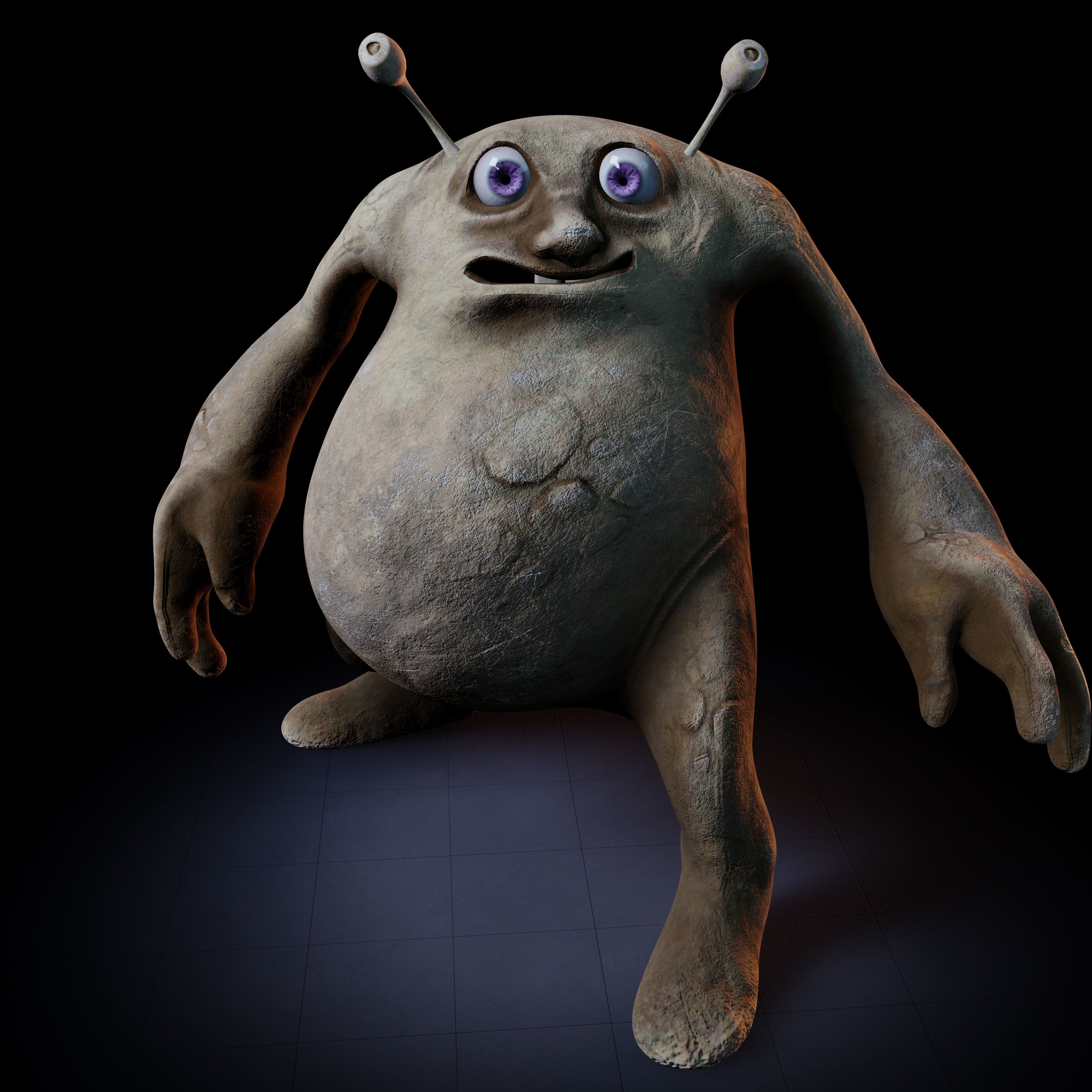 Rodolfo Creature Rigged PBR Low-poly 3D model_43