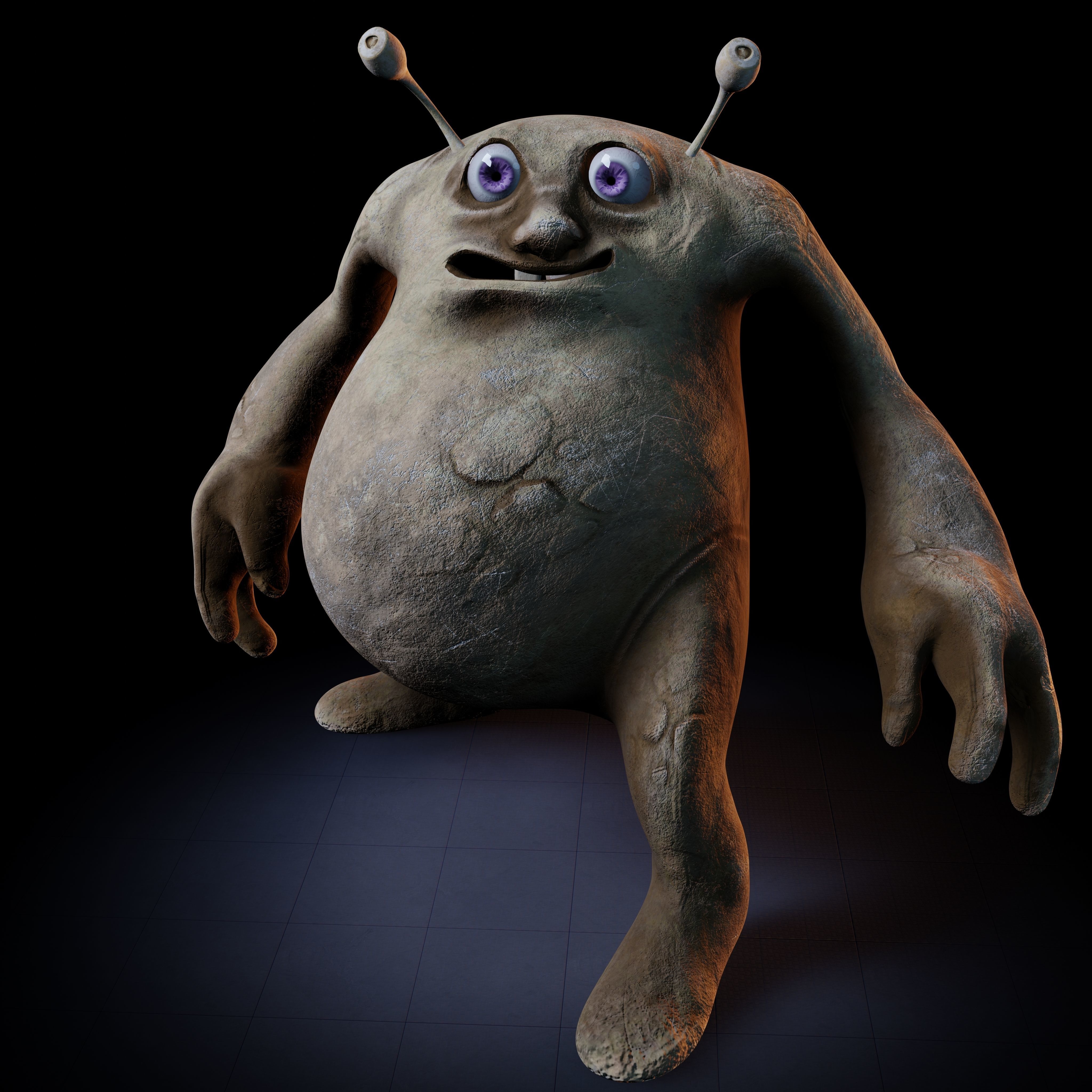 Rodolfo Creature Rigged PBR Low-poly 3D model_12