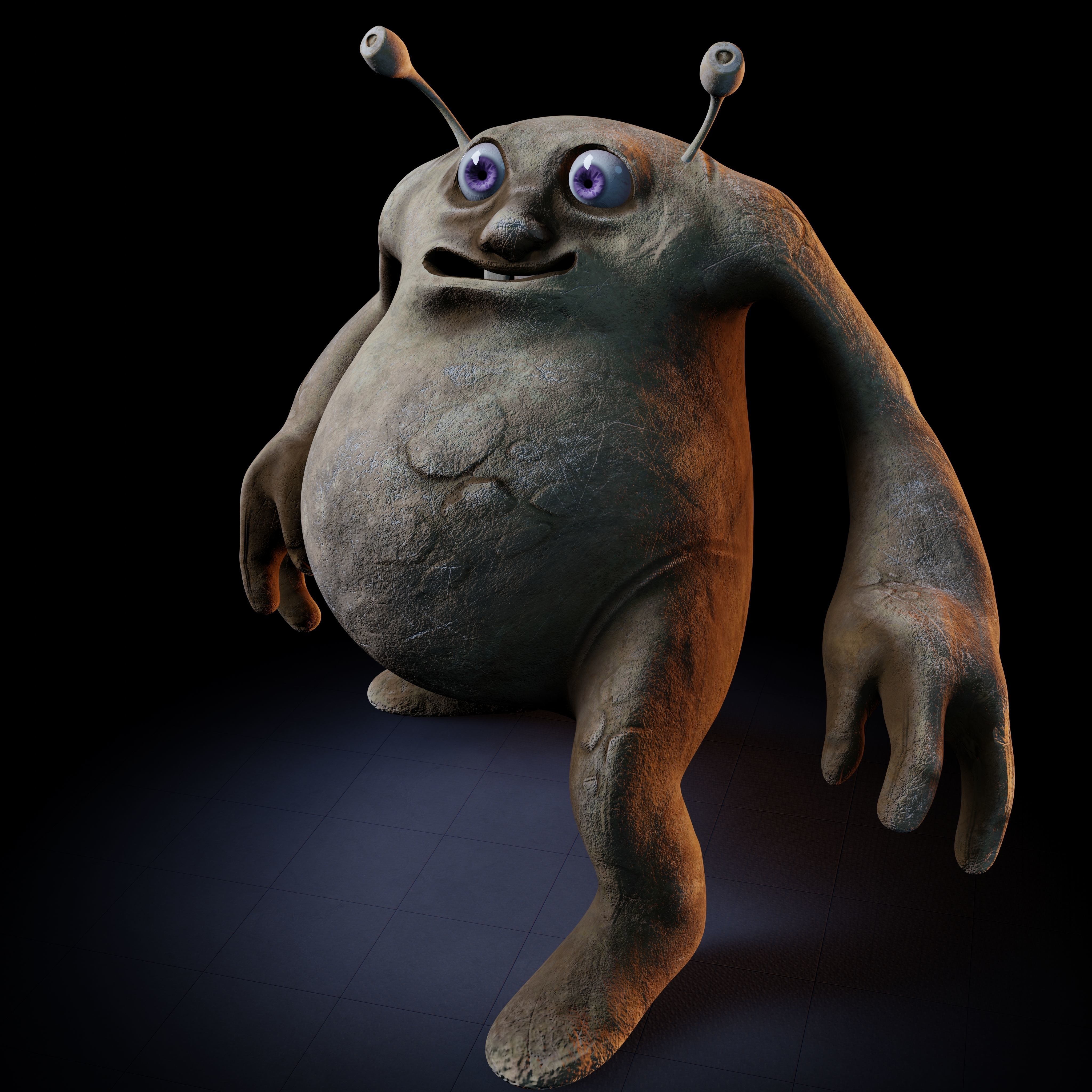 Rodolfo Creature Rigged PBR Low-poly 3D model_14