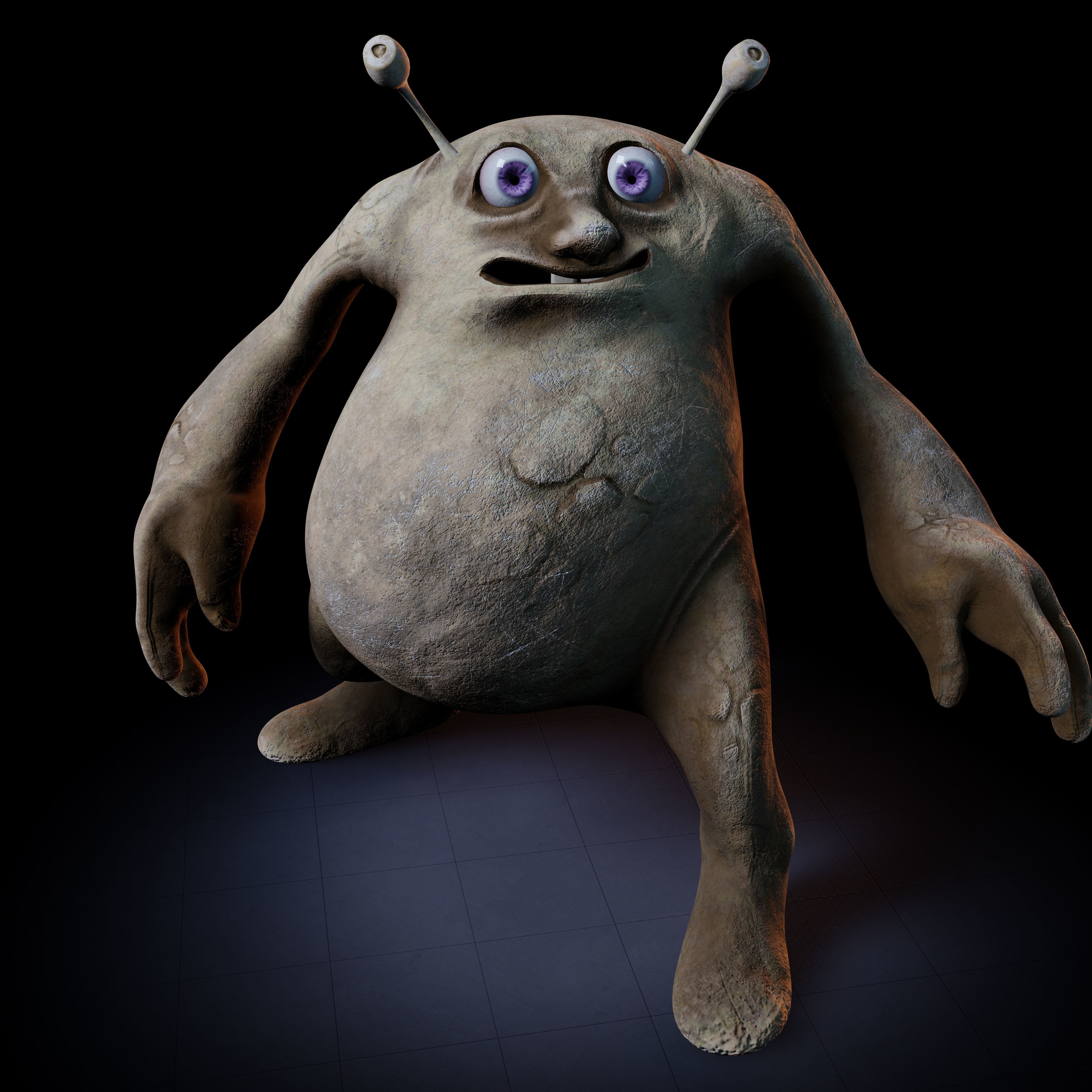Rodolfo Creature Rigged PBR Low-poly 3D model_41