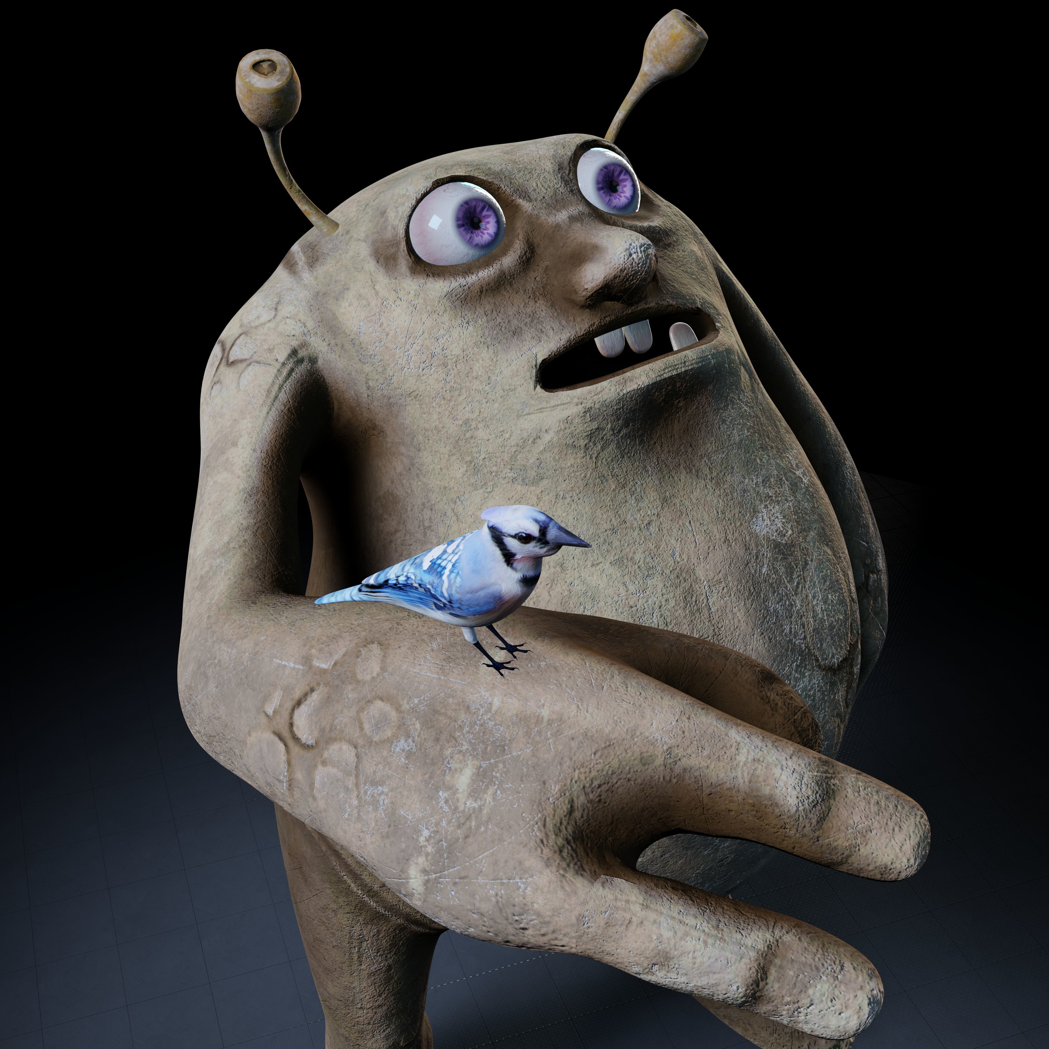 Rodolfo Creature Rigged PBR Low-poly 3D model_5