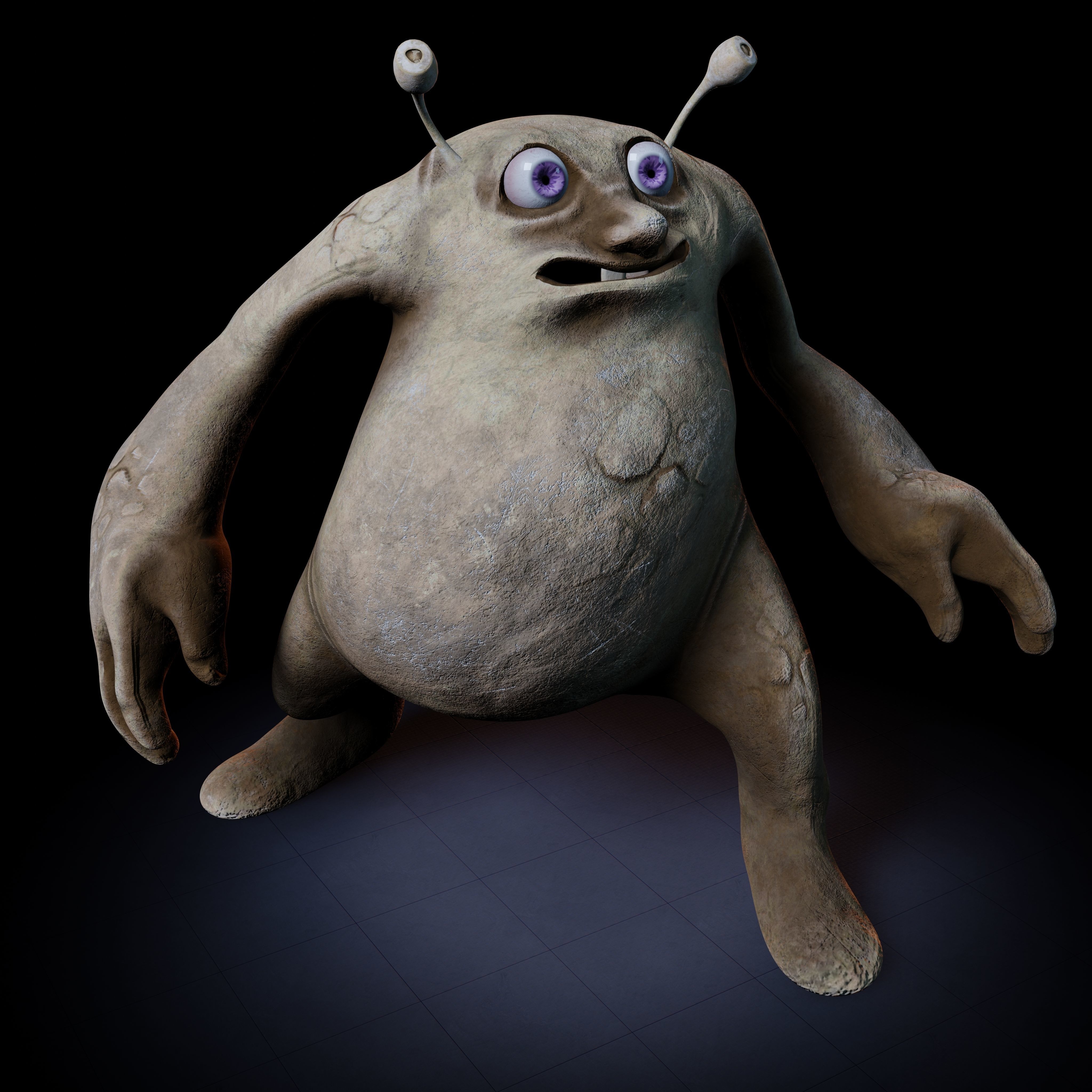 Rodolfo Creature Rigged PBR Low-poly 3D model_38