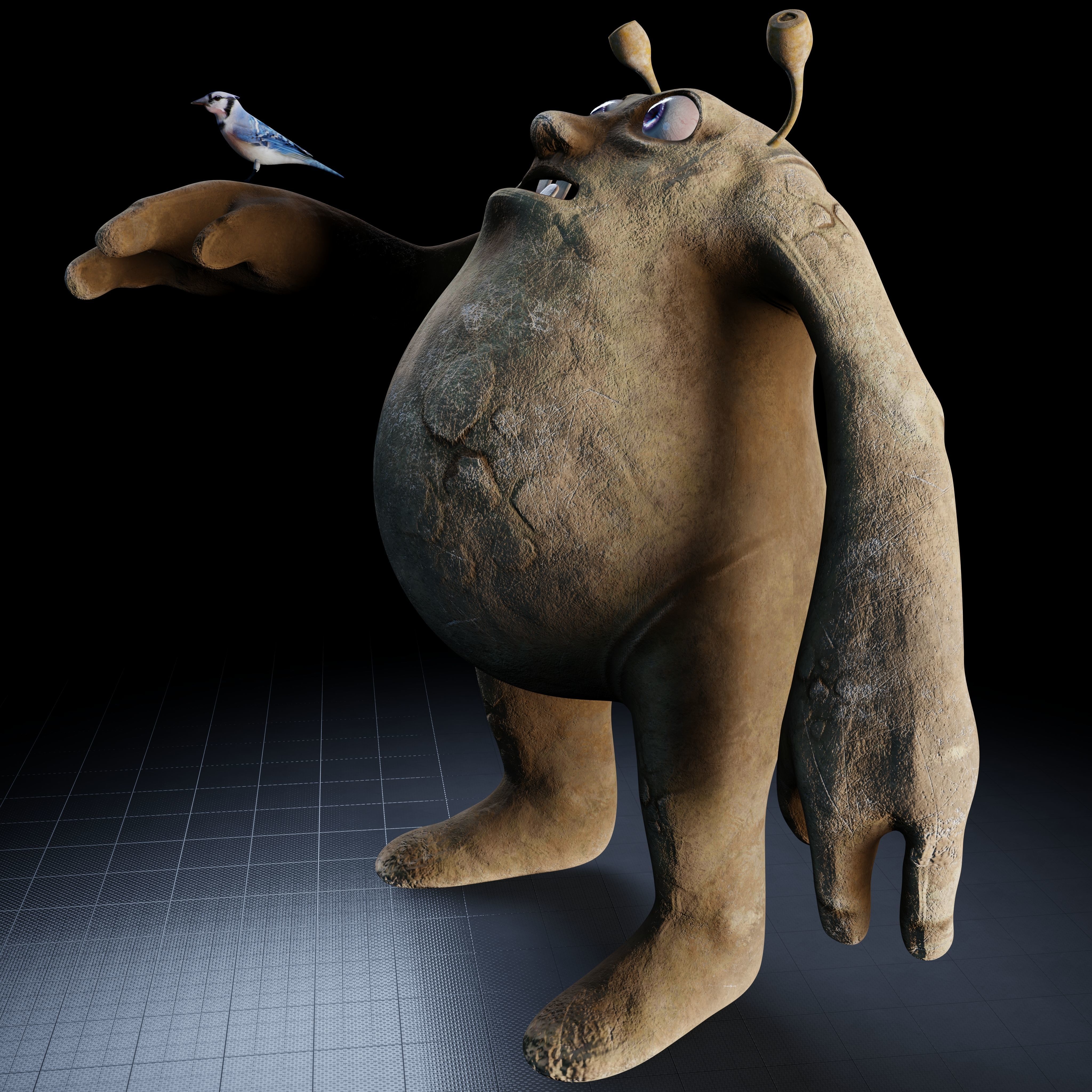 Rodolfo Creature Rigged PBR Low-poly 3D model_8