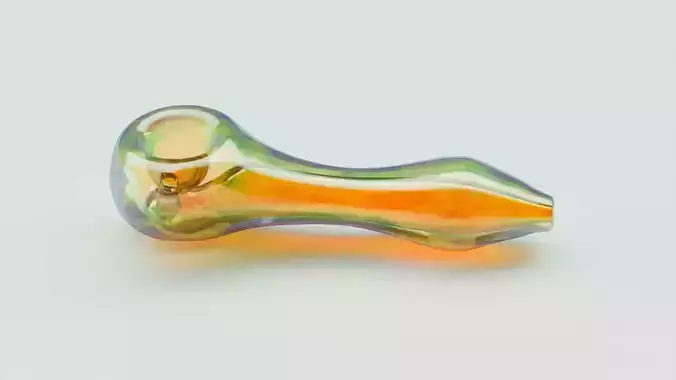 Cannabis Glass Pipe 3D Model Low-poly 3D model