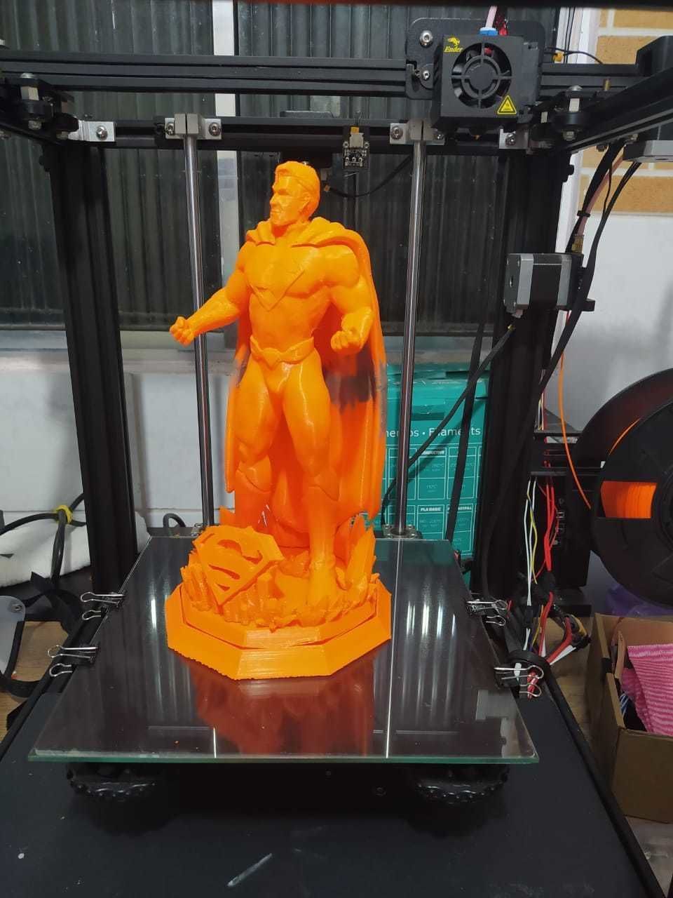 Superman statue 3D print model_5