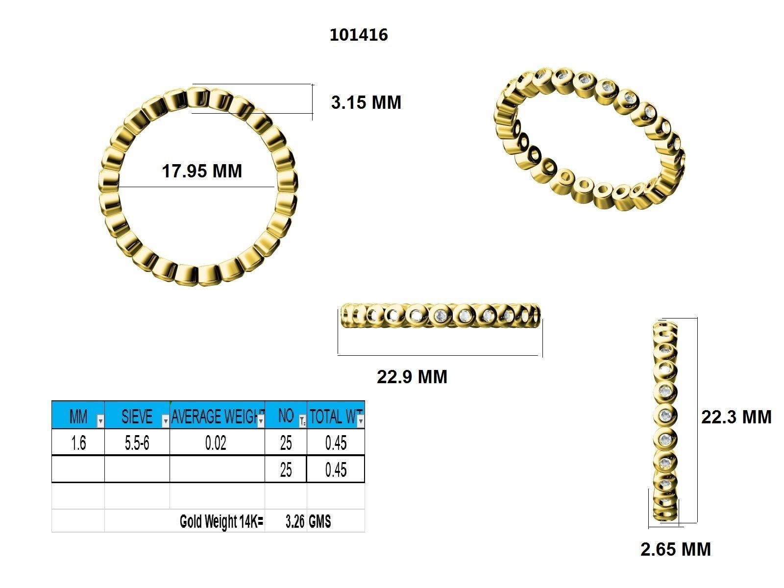 Ring - 101416 3D print model_12