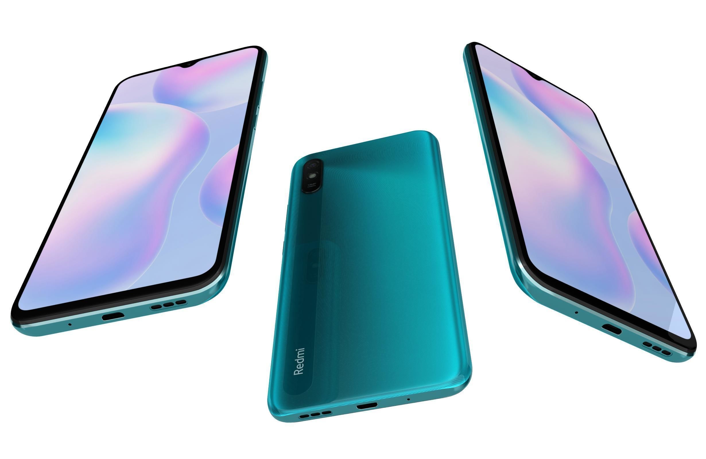 Xiaomi Redmi 9A Ocean Green 3D model_2