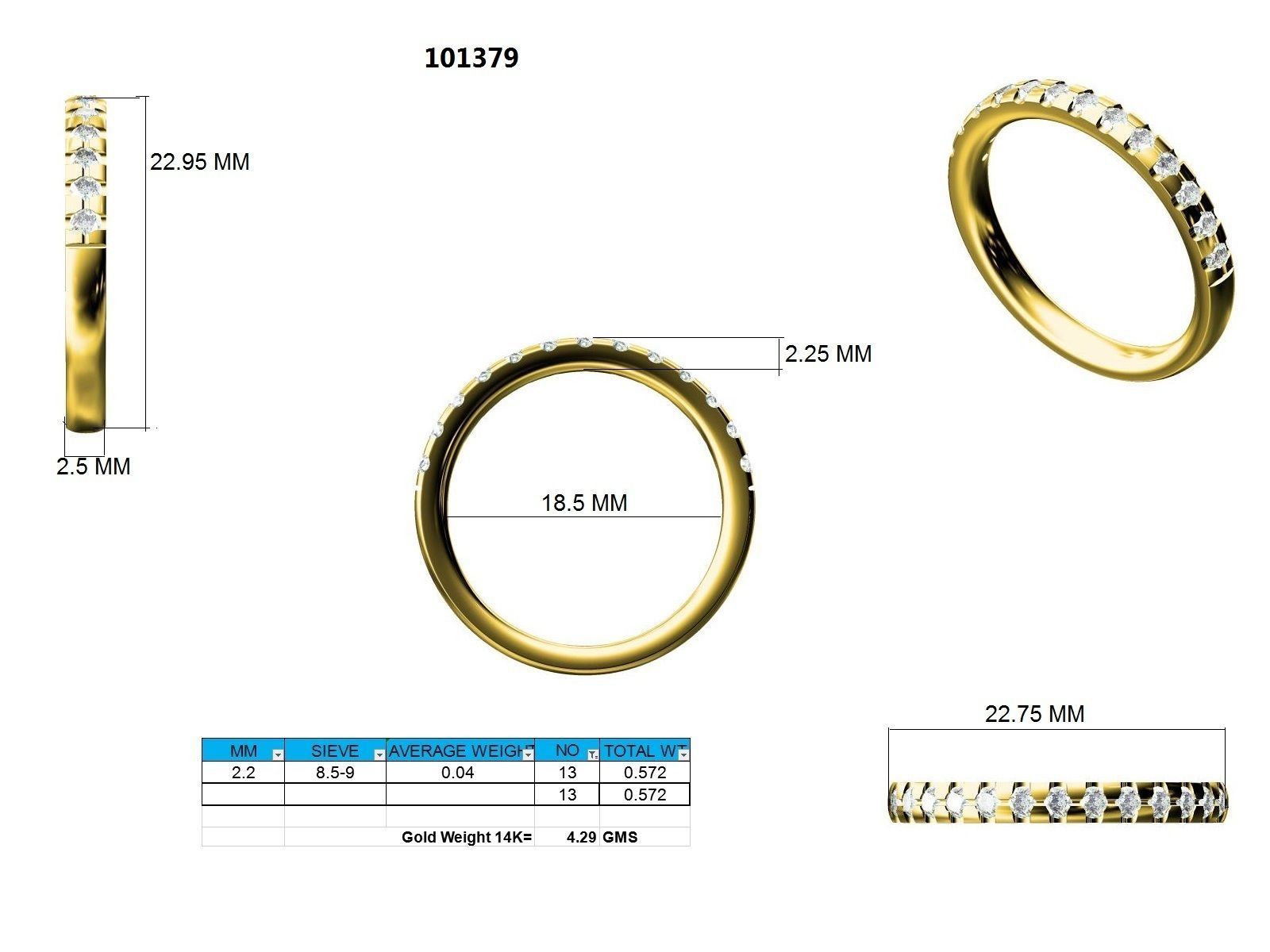 Ring - 101379 3D print model_12
