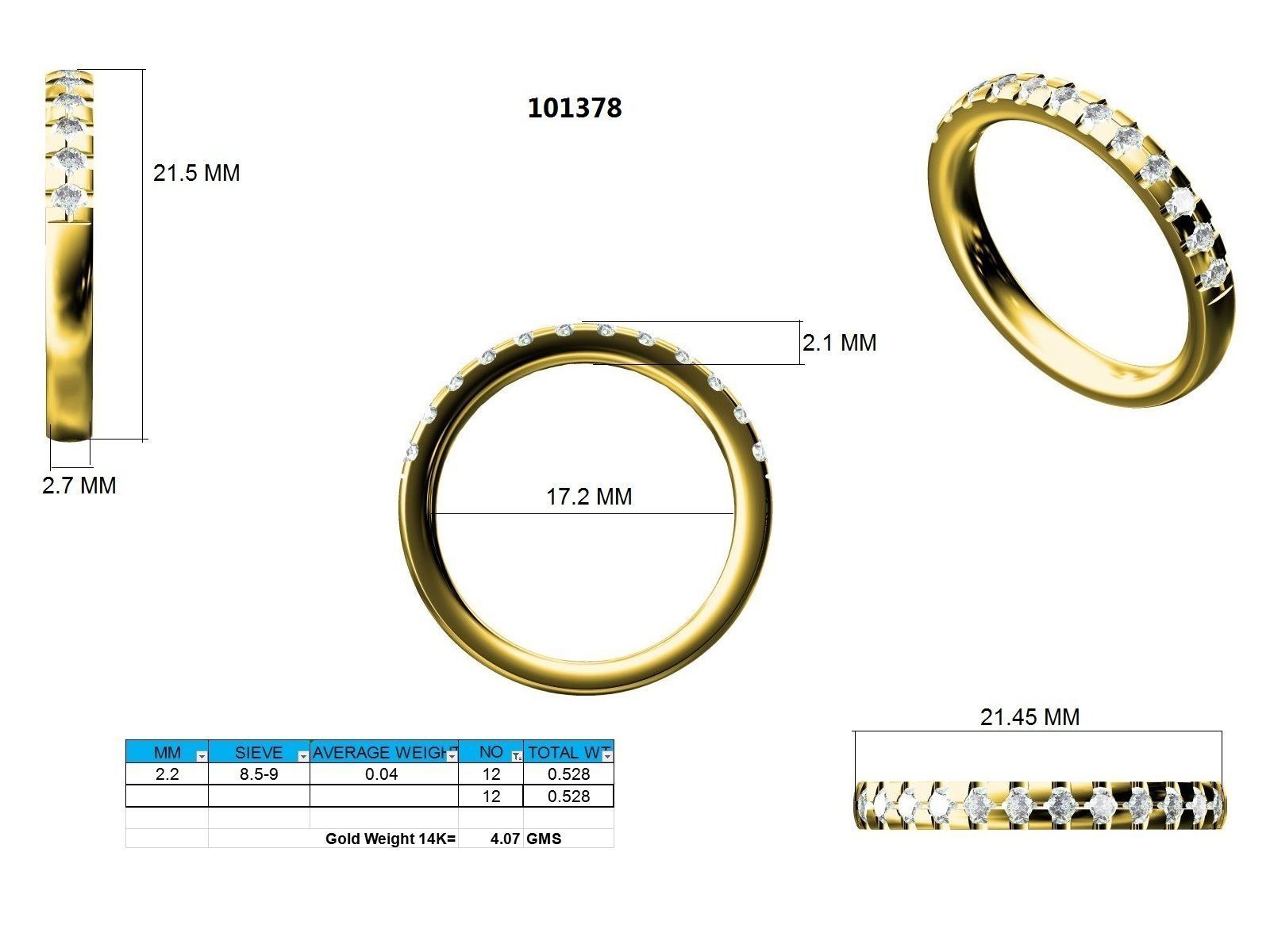 Ring - 101378 3D print model_12