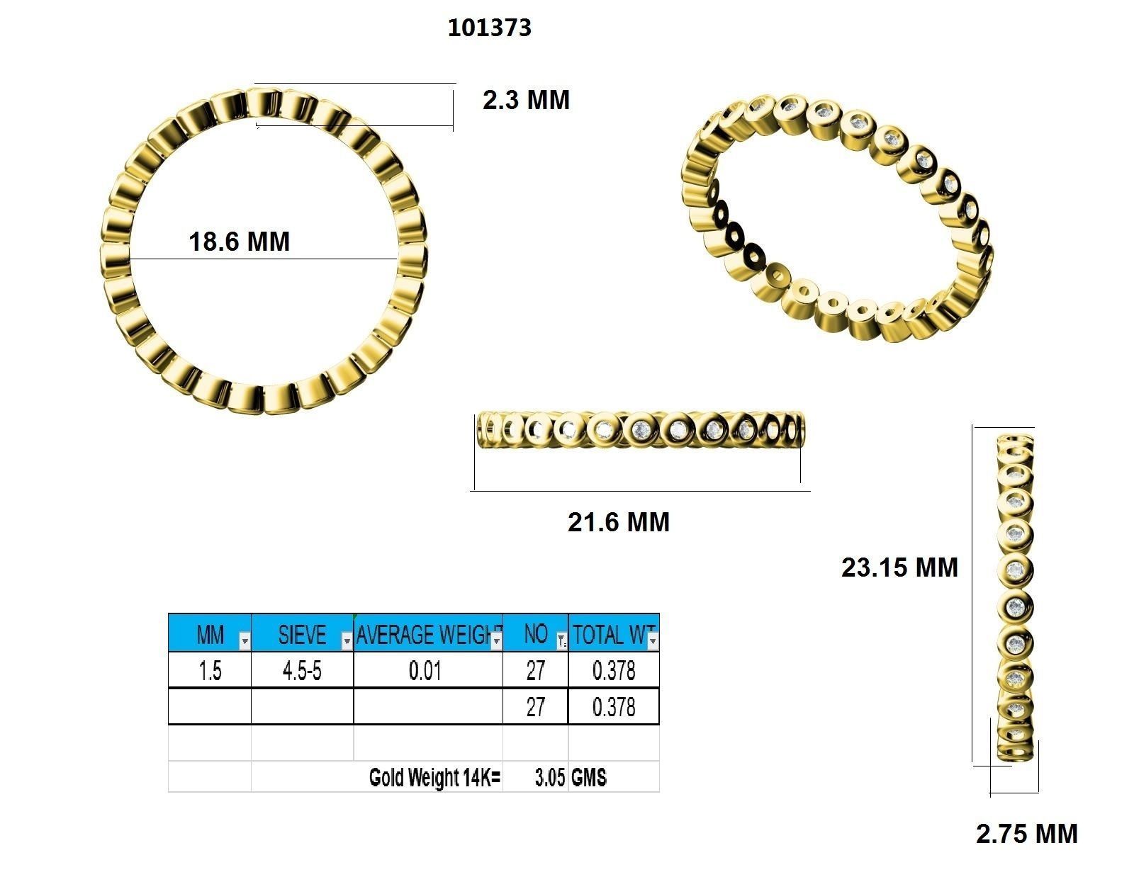 Ring - 101373 3D print model_12