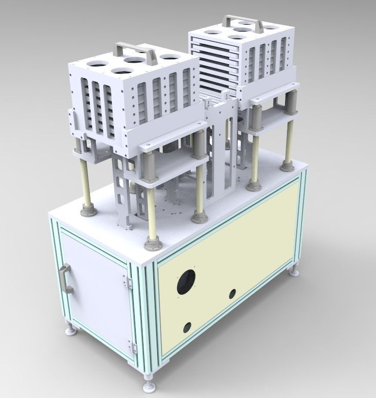 Automatic cutting and automatic feeding assembly line 3D model_10