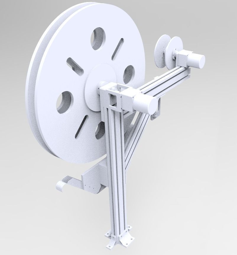 Automatic cutting and automatic feeding assembly line 3D model_5