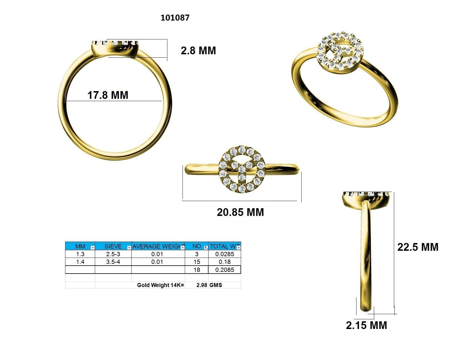 Ring - 101087 3D print model_12