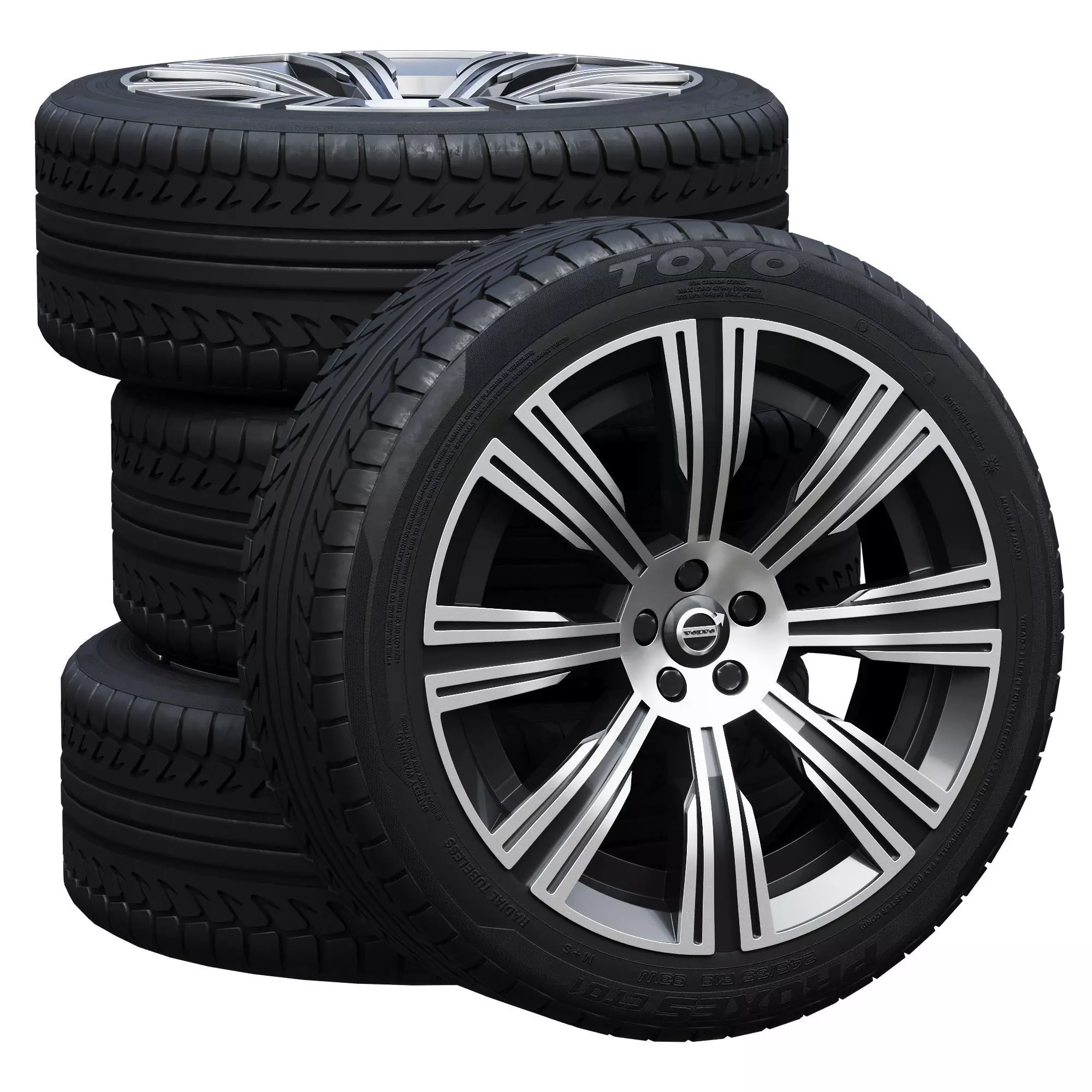 Volvo wheels 3D model