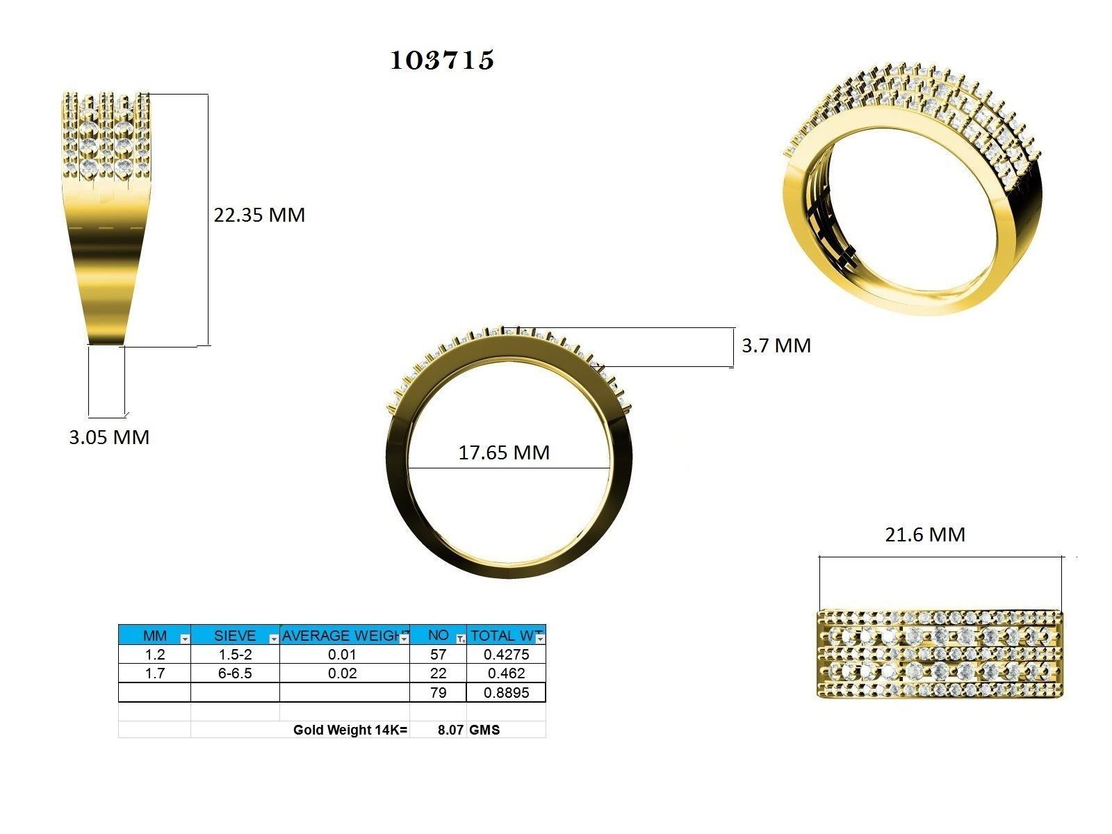 Ring - 103715 3D print model_12