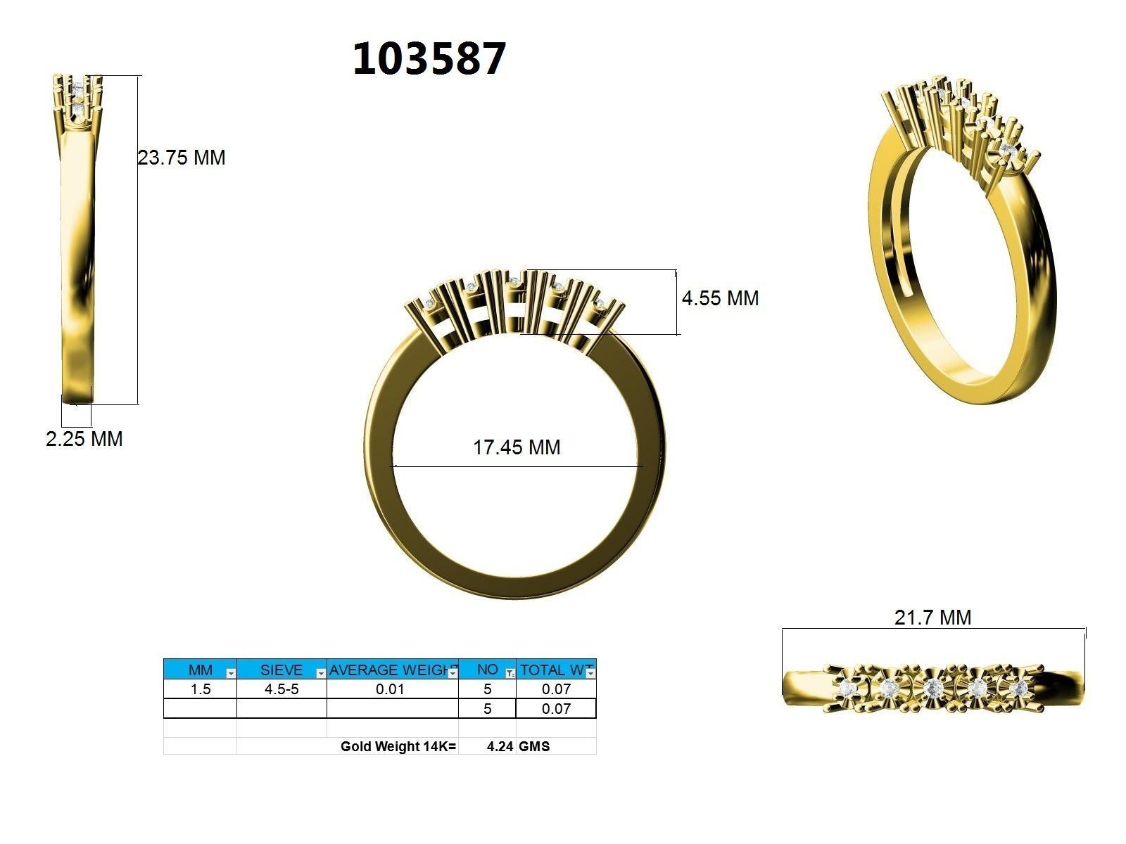 Ring - 103587 3D print model_12