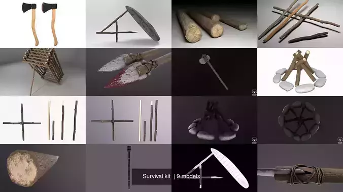 Survival kit  3D Model Collection