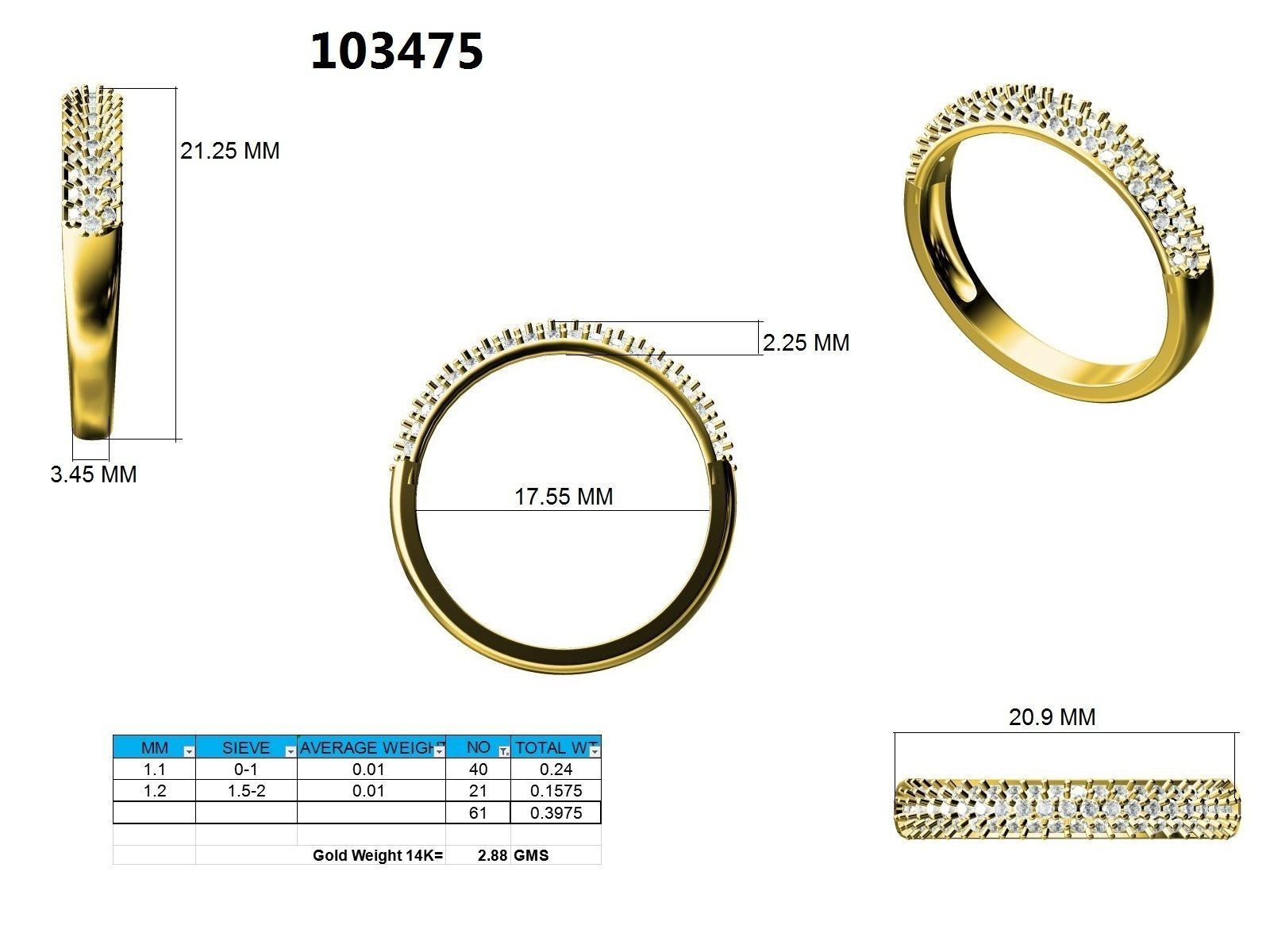 Ring - 103475 3D print model_12