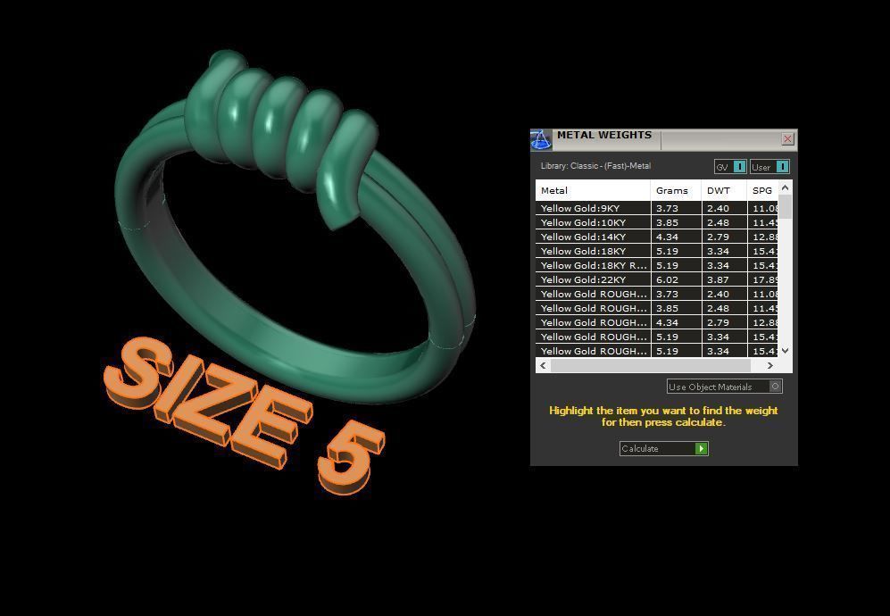 Wire Tie Knot Band Ring Mix Size 3D print model_13