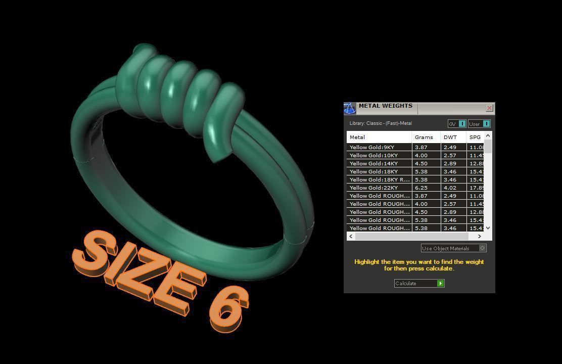 Wire Tie Knot Band Ring Mix Size 3D print model_14