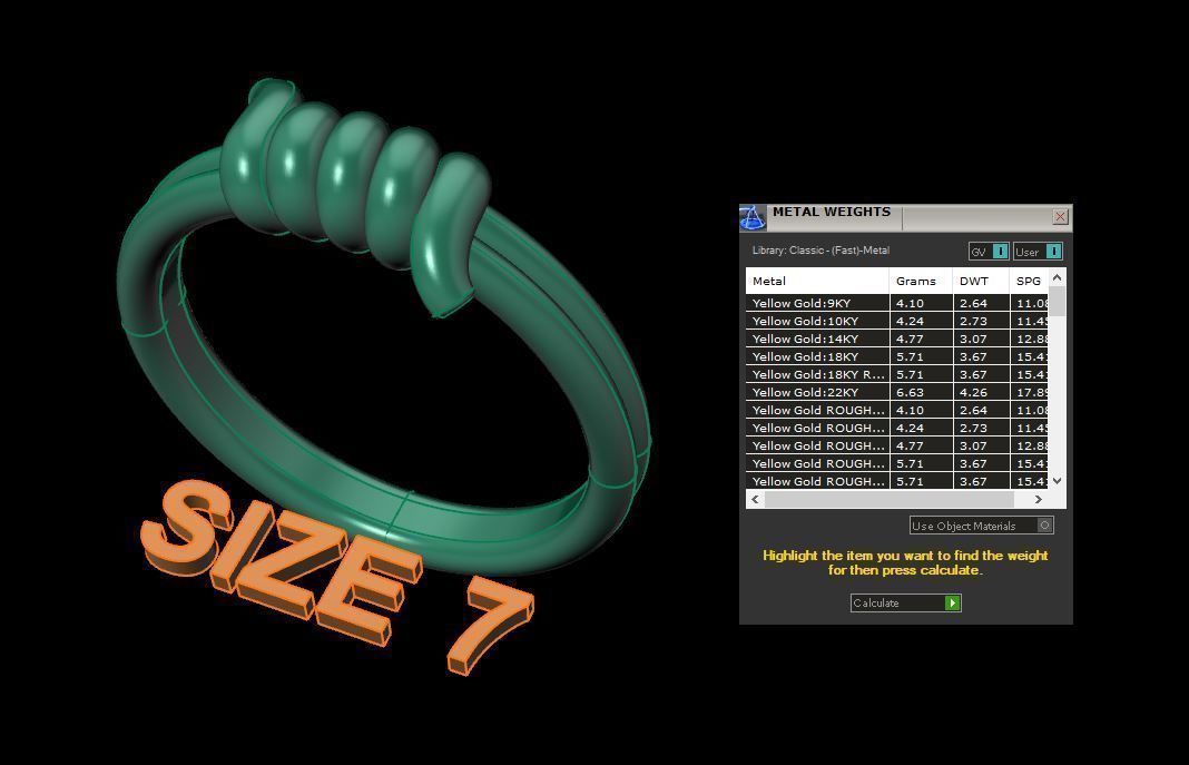 Wire Tie Knot Band Ring Mix Size 3D print model_15