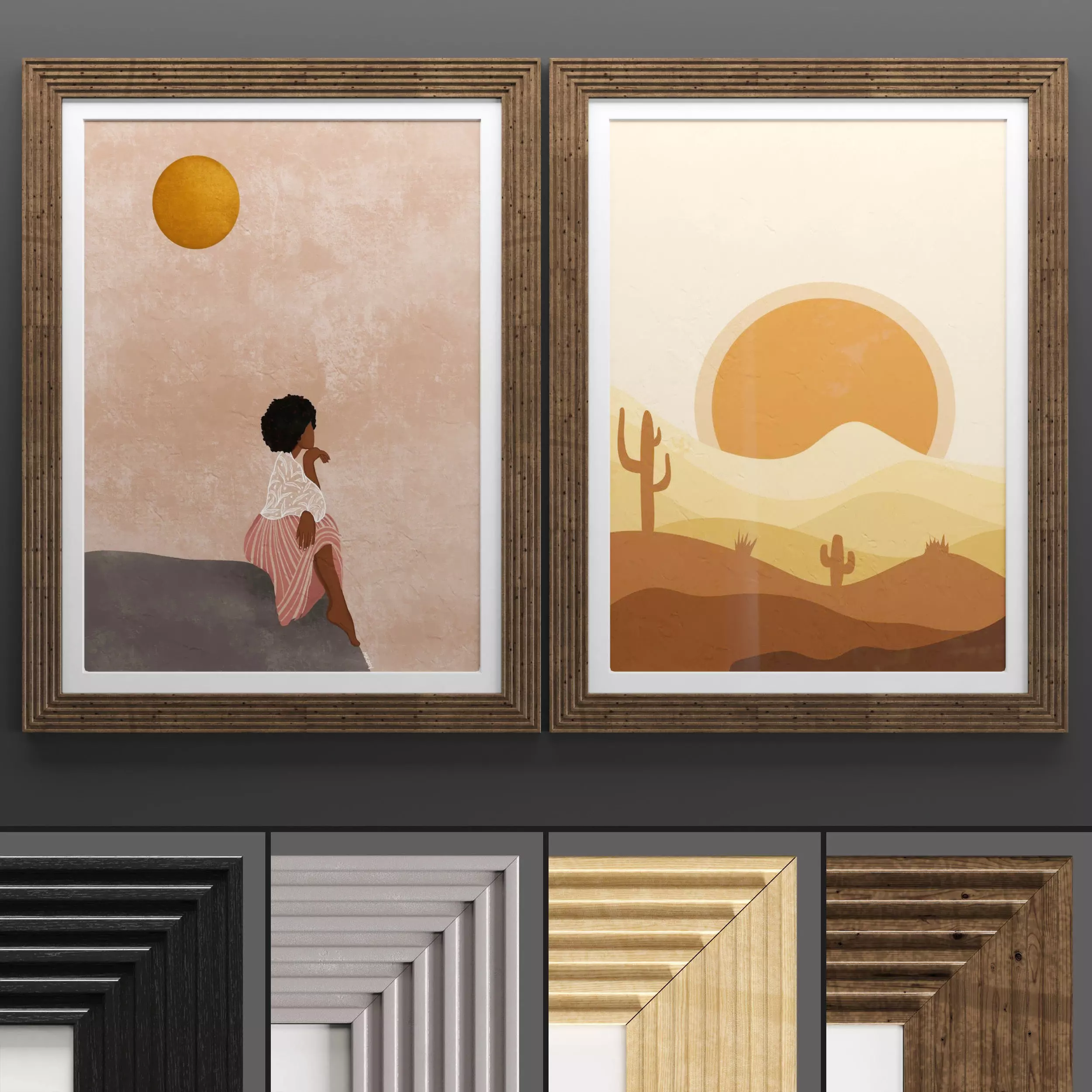 Art Frame 749 Low-poly 3D model_0